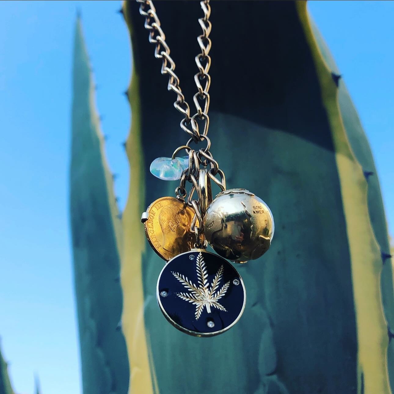 Happy Earth Day! 🌎 Our handmade globe charm makes the perfect centerpiece to your charm necklace. Check out these gorgeous examples.