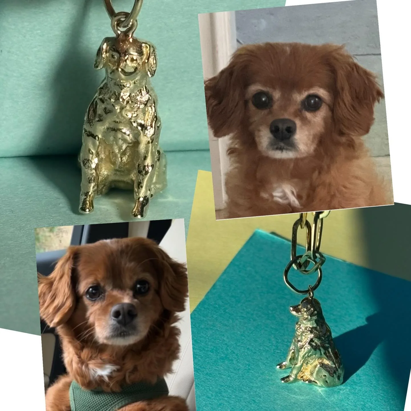 Look at this cutie! We were so honored to create a custom charm to honor dear Eddie. From his sweet, yet strong jawline to his adorable bowed legs, now mom can wear Eddie every day as he will forever be in her heart. &hearts;️