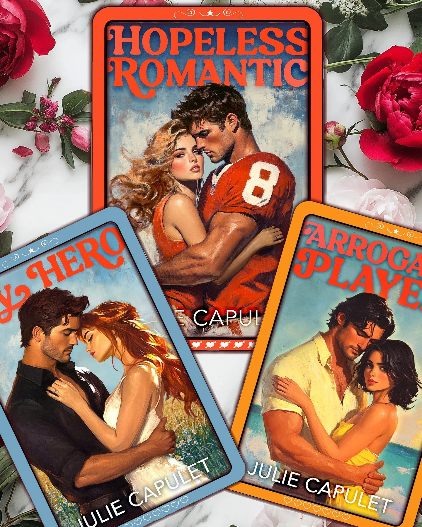 𝕋𝕙𝕣𝕖𝕖 𝕙𝕠𝕥 𝕓𝕣𝕠𝕥𝕙𝕖𝕣𝕤. 𝕋𝕙𝕣𝕖𝕖 𝕤𝕥𝕖𝕒𝕞𝕪 𝕣𝕠𝕞𝕒𝕟𝕔𝕖𝕤. 🔥🔥🔥

Which one is your favorite? ❤️

#hopelessromantic #myhero #arrogantplayer #mccabebrothers #juliecapulet #steamyromance #sportsromance #footballromance #militaryroma