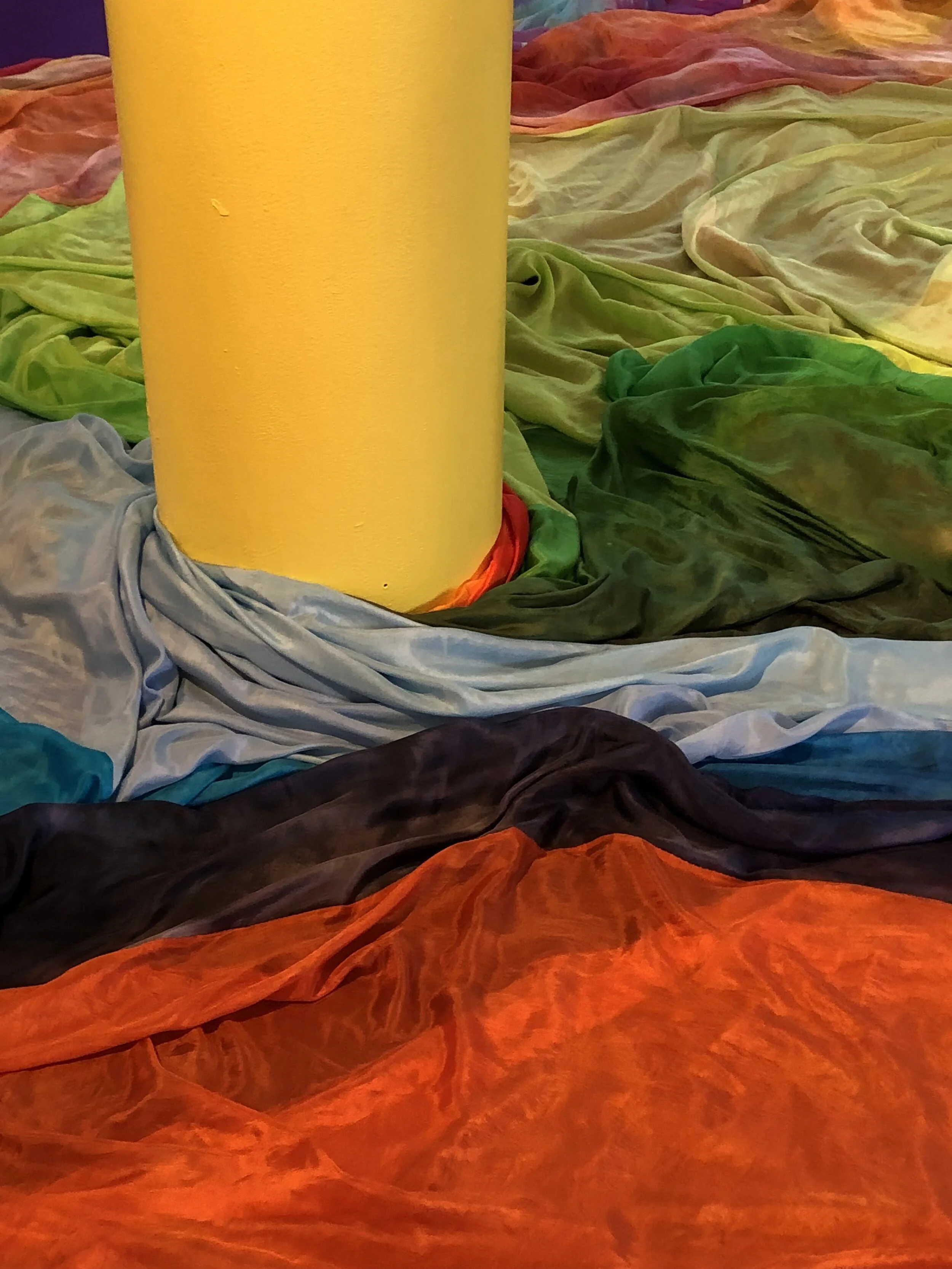  Detail of Kiyoshi Yamamoto’s hand dyed silk 