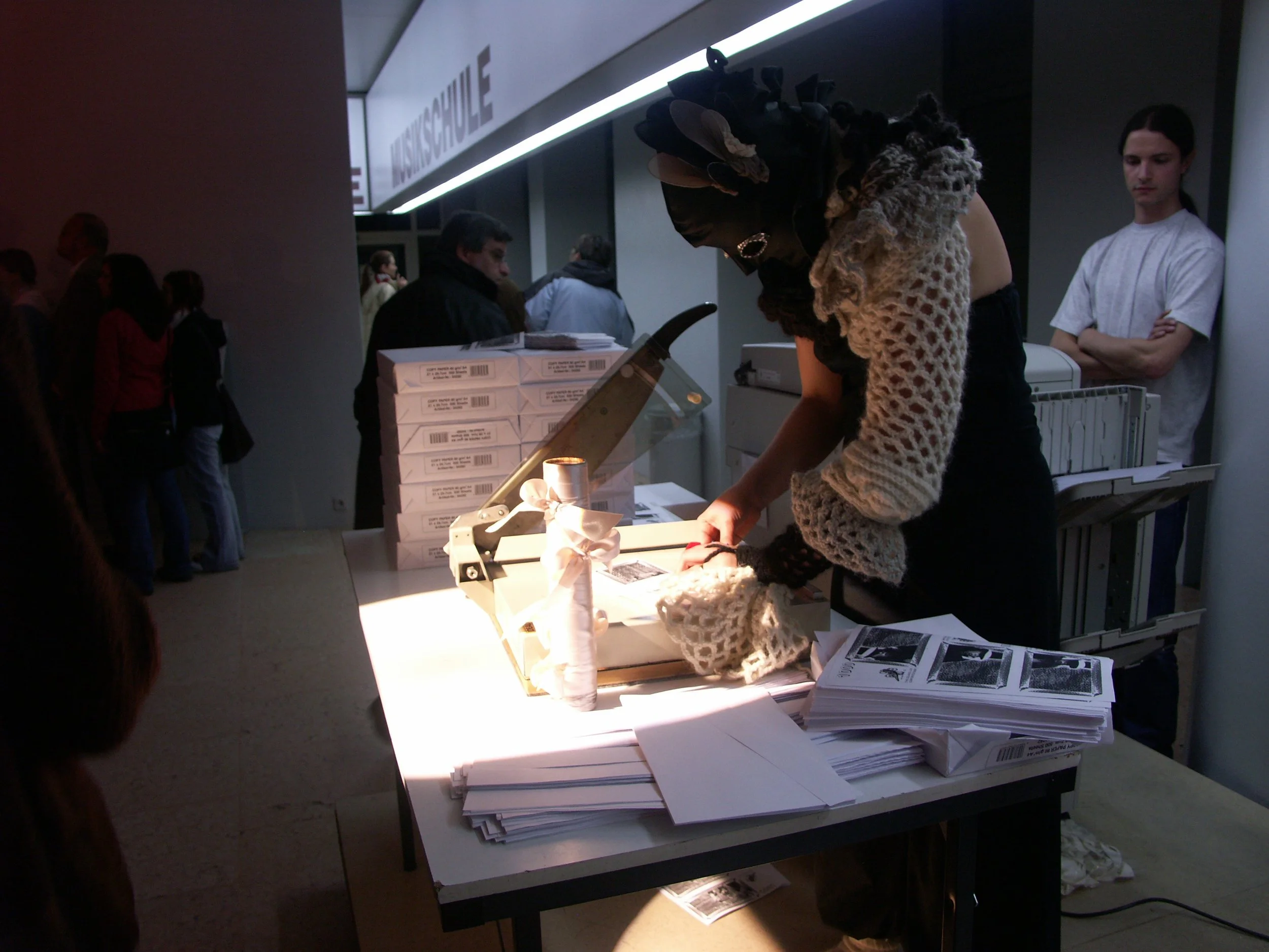  Creation Corruption Celebration, 3-hour-long performance, museum night, Schirn Kunsthalle Frankfurt, 2005   