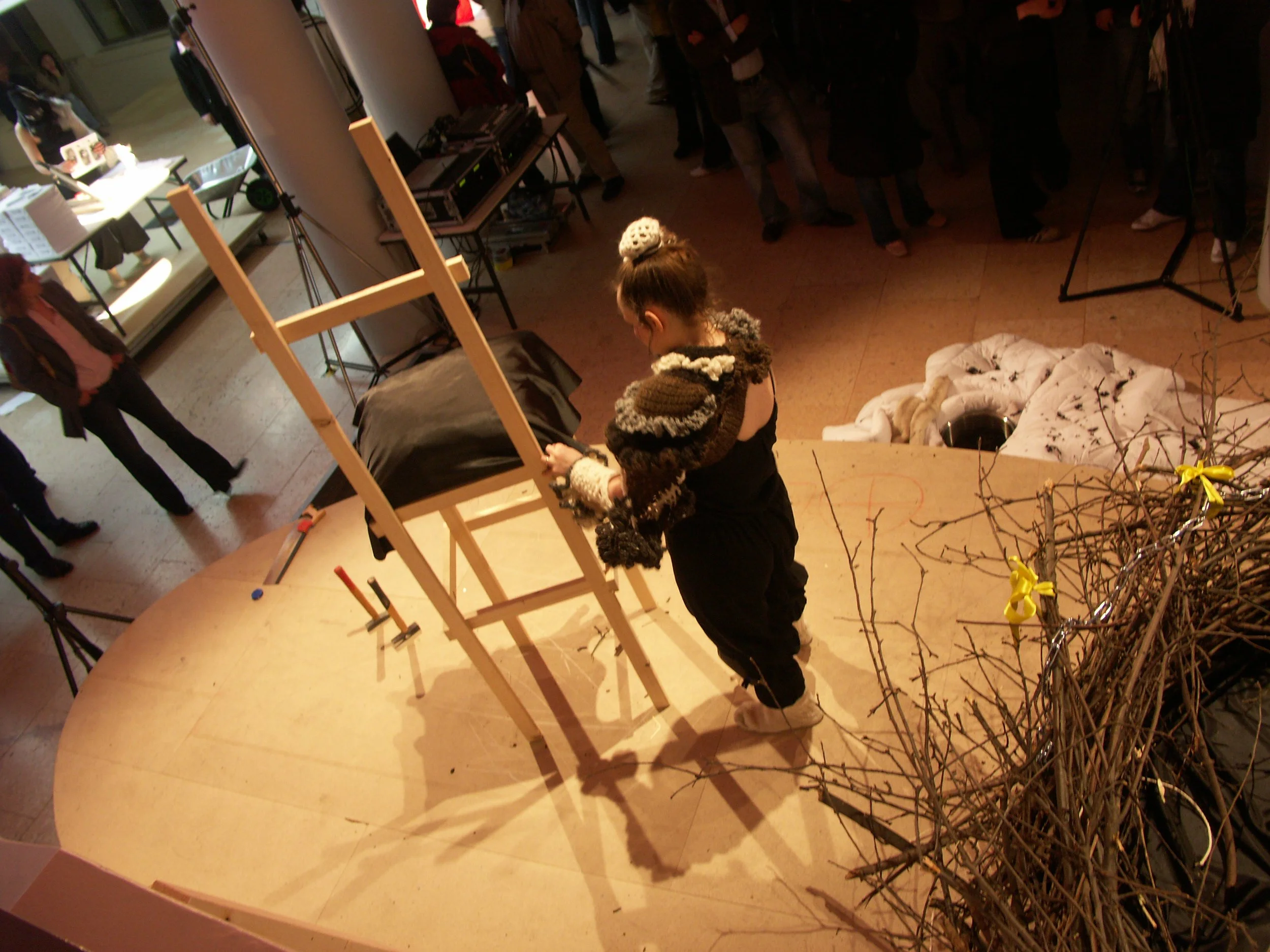  Creation Corruption Celebration, 3-hour-long performance, museum night, Schirn Kunsthalle Frankfurt, 2005     