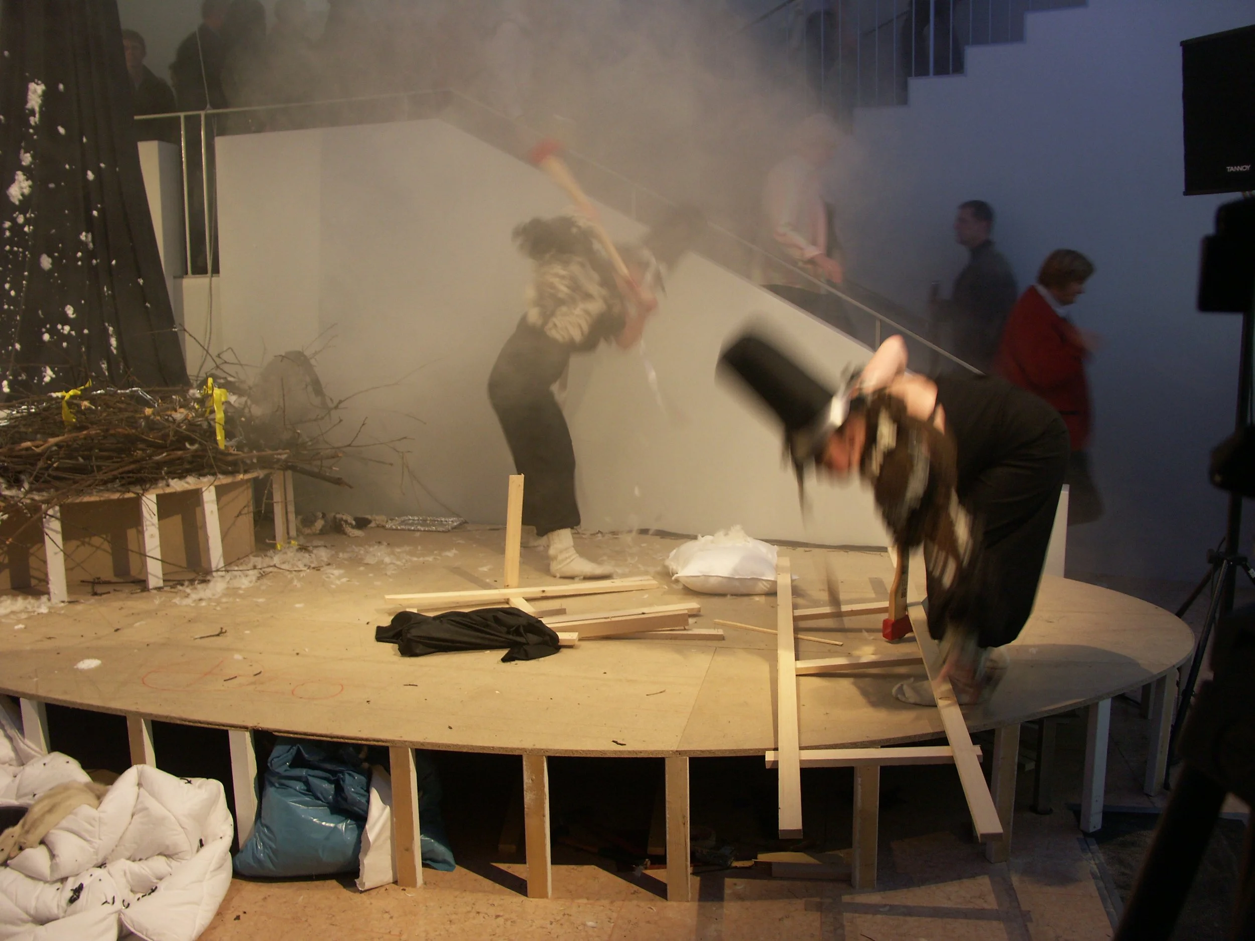  Creation Corruption Celebration, 3-hour-long performance, museum night, Schirn Kunsthalle Frankfurt, 2005   
