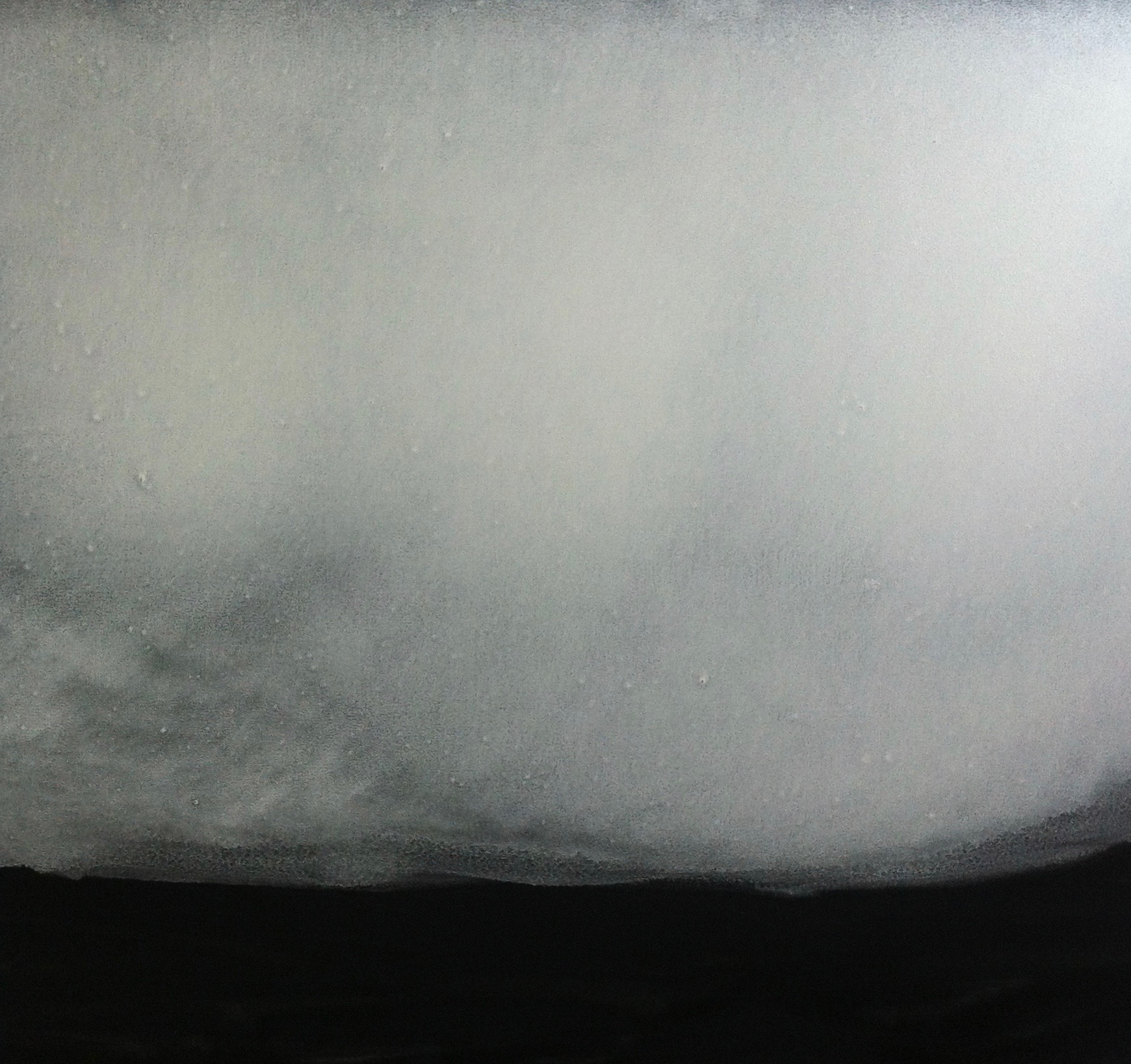  Untitled (White), 2013. Oil on Paper, 30 x 31 inches.  