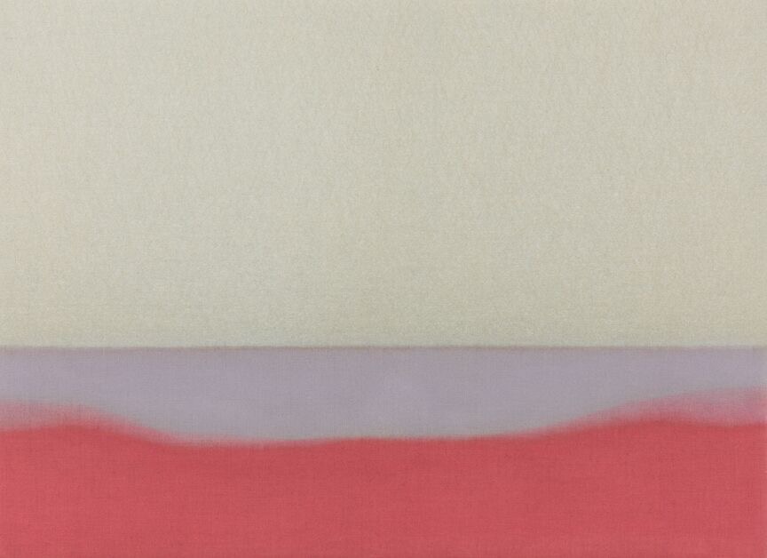  Untitled (Lavender / Rose), 2015. Oil on Linen, 38 x 52 inches. Private Collection. 