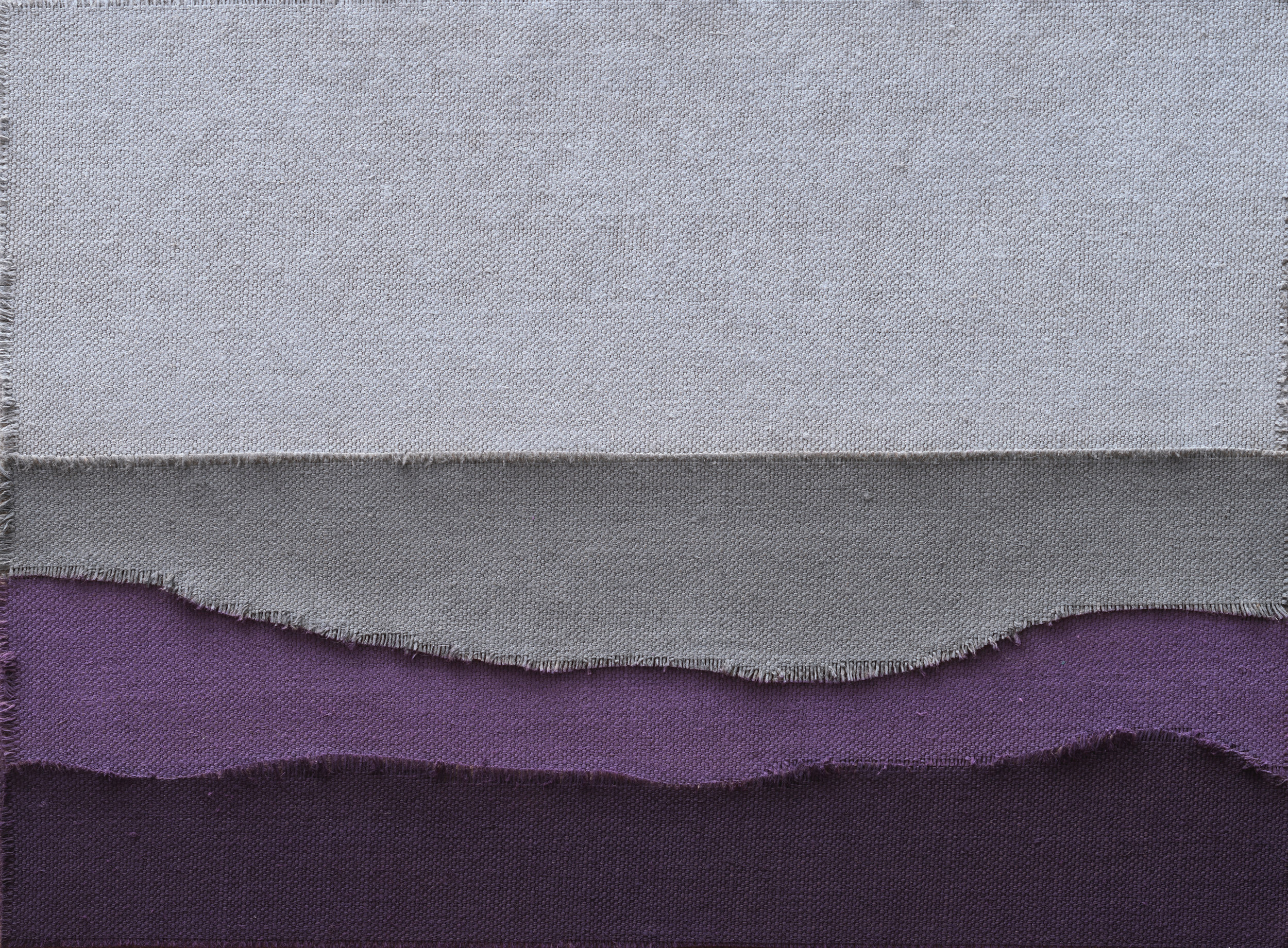  Untitled (Blue / Purple), 2019. Oil on Collaged Linen, 12 x 16 inches. 