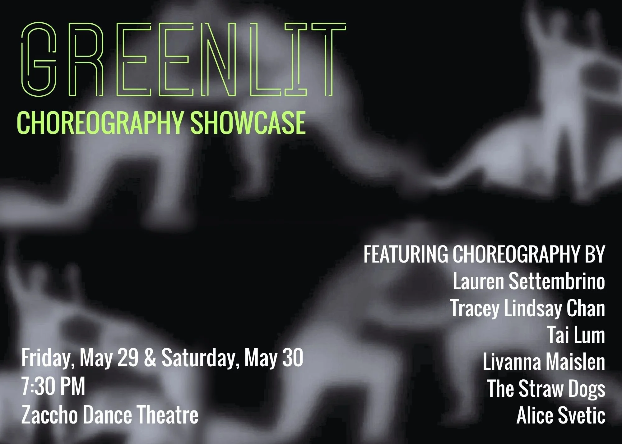 GREENLIT Choreography Showcase (Presented by Lauren Settembrino)