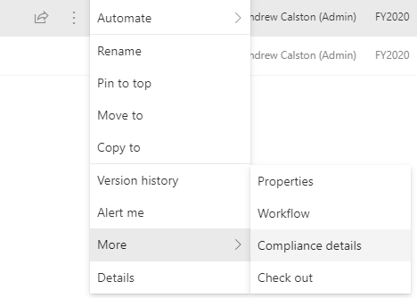 Declaring a record in SharePoint