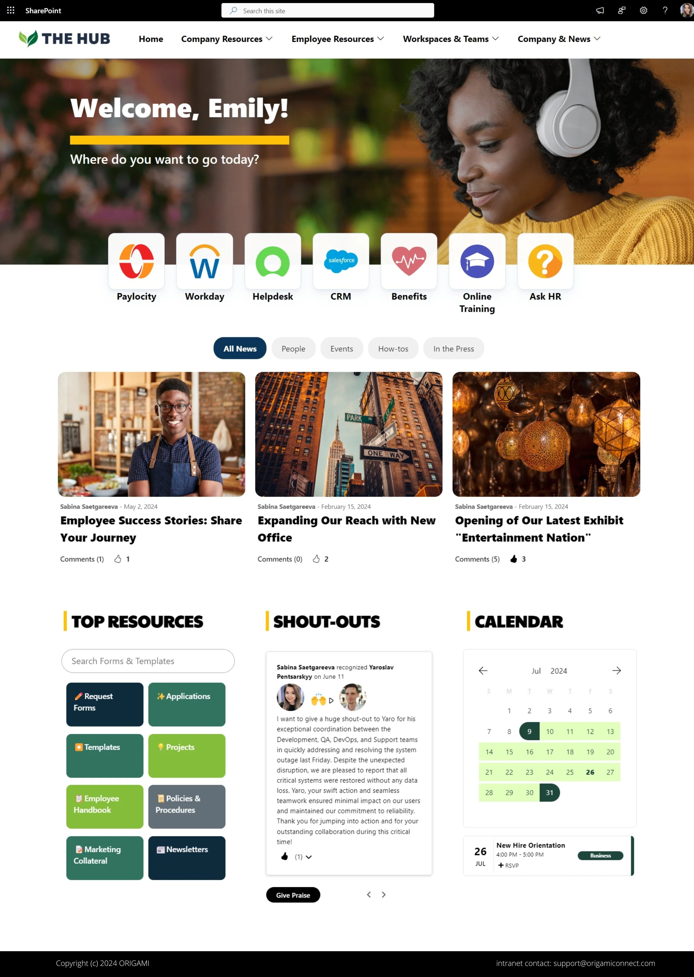 6 SharePoint Intranet Examples and Templates
