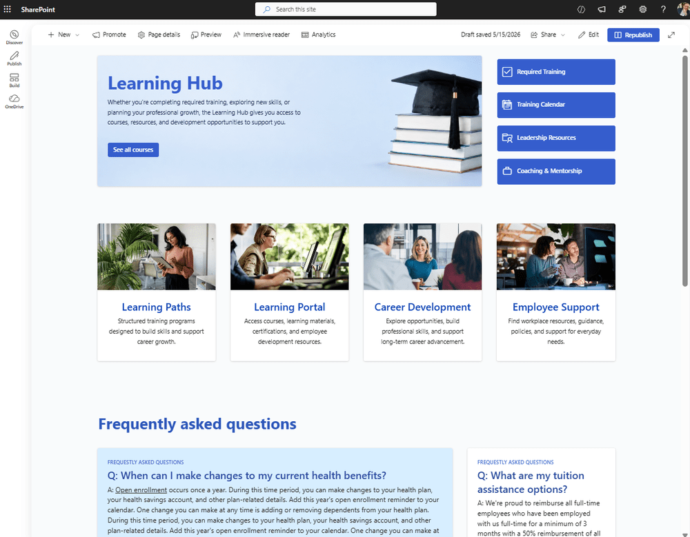 Learning Directory Sharepoint Examples 4 SharePoint Page Design Transformations: Before and After Examples for ...