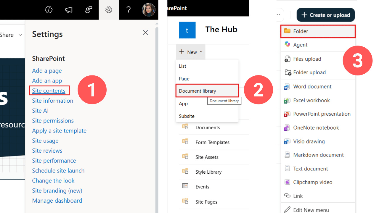 Creating a document library for forms and templates on a SharePoint intranet