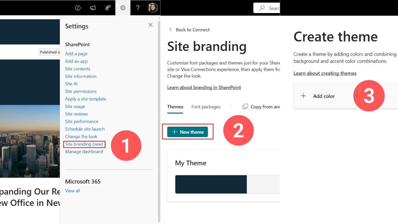 Creating a custom SharePoint intranet theme with company brand colors