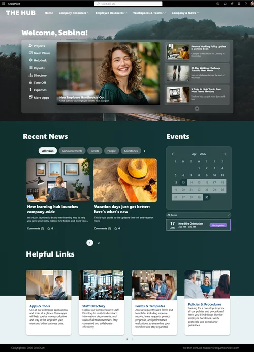 7 Stunning SharePoint Design Ideas to Inspire You in 2025 — Origami