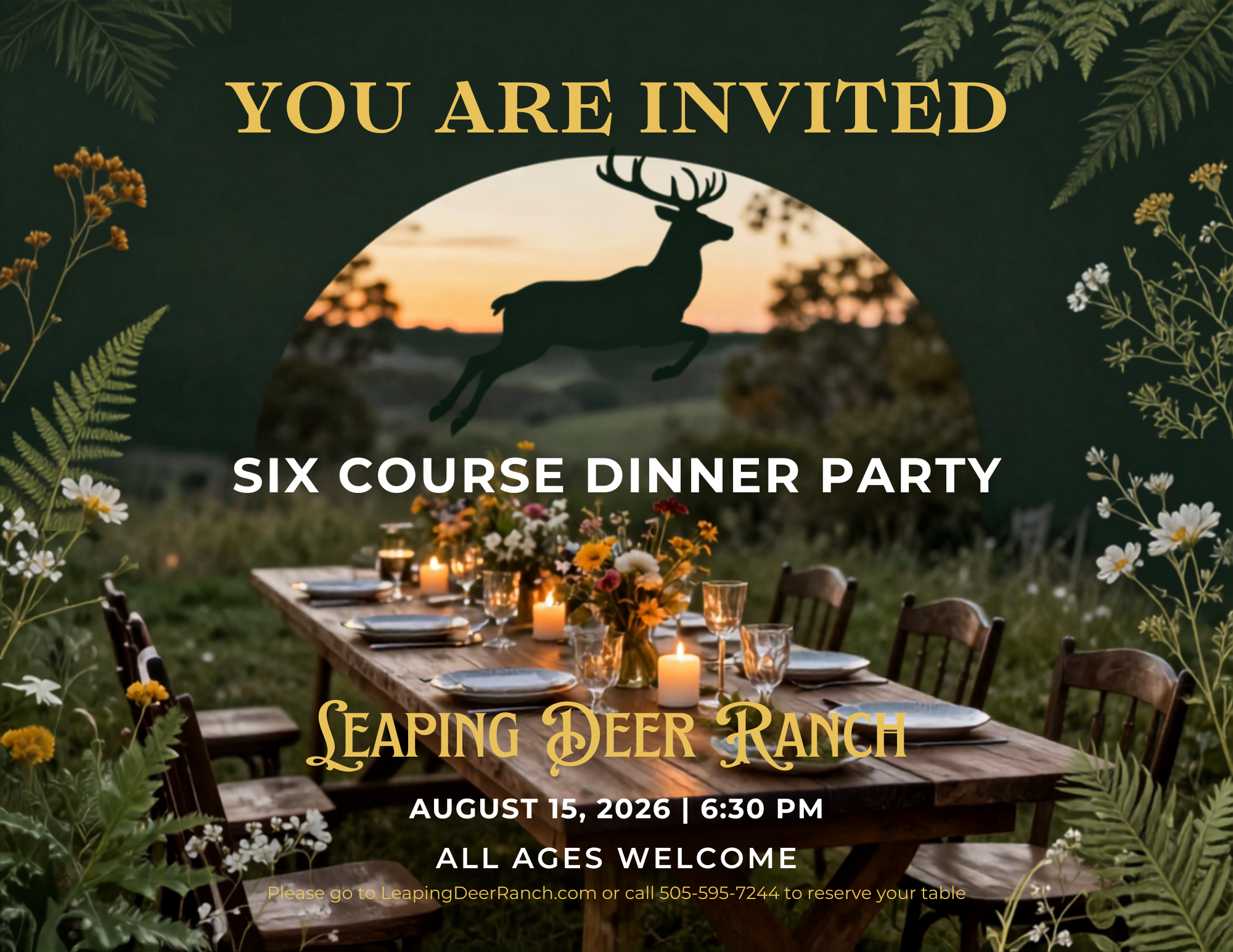 Six Course Dinner Party