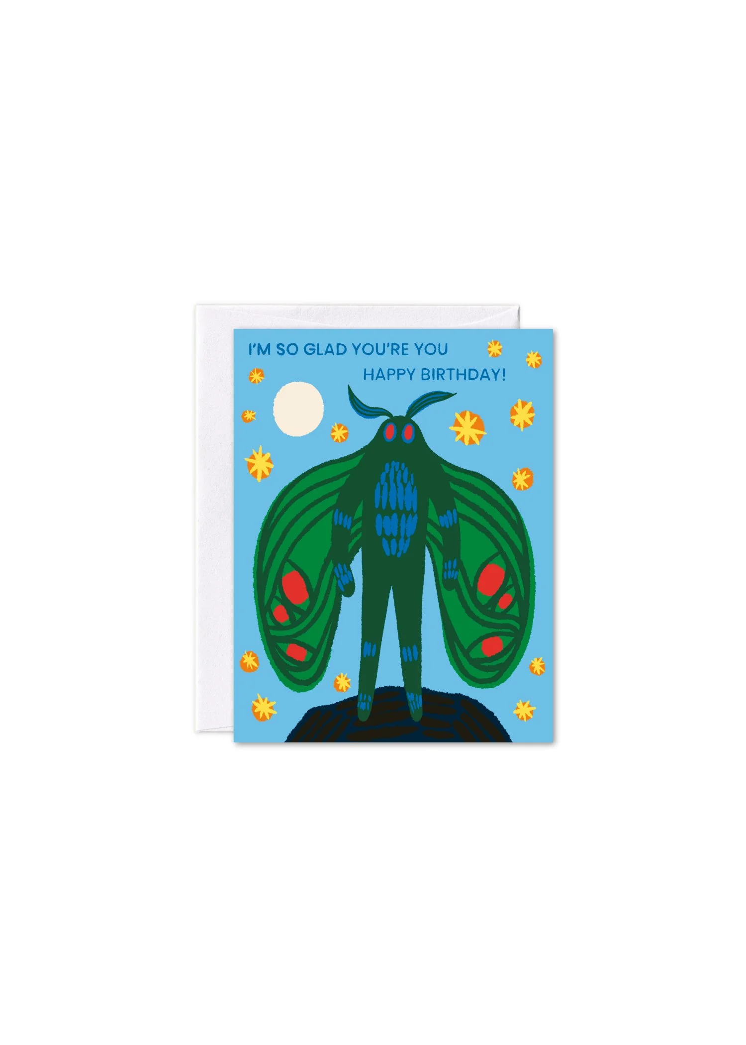 Mothman Birthday Card