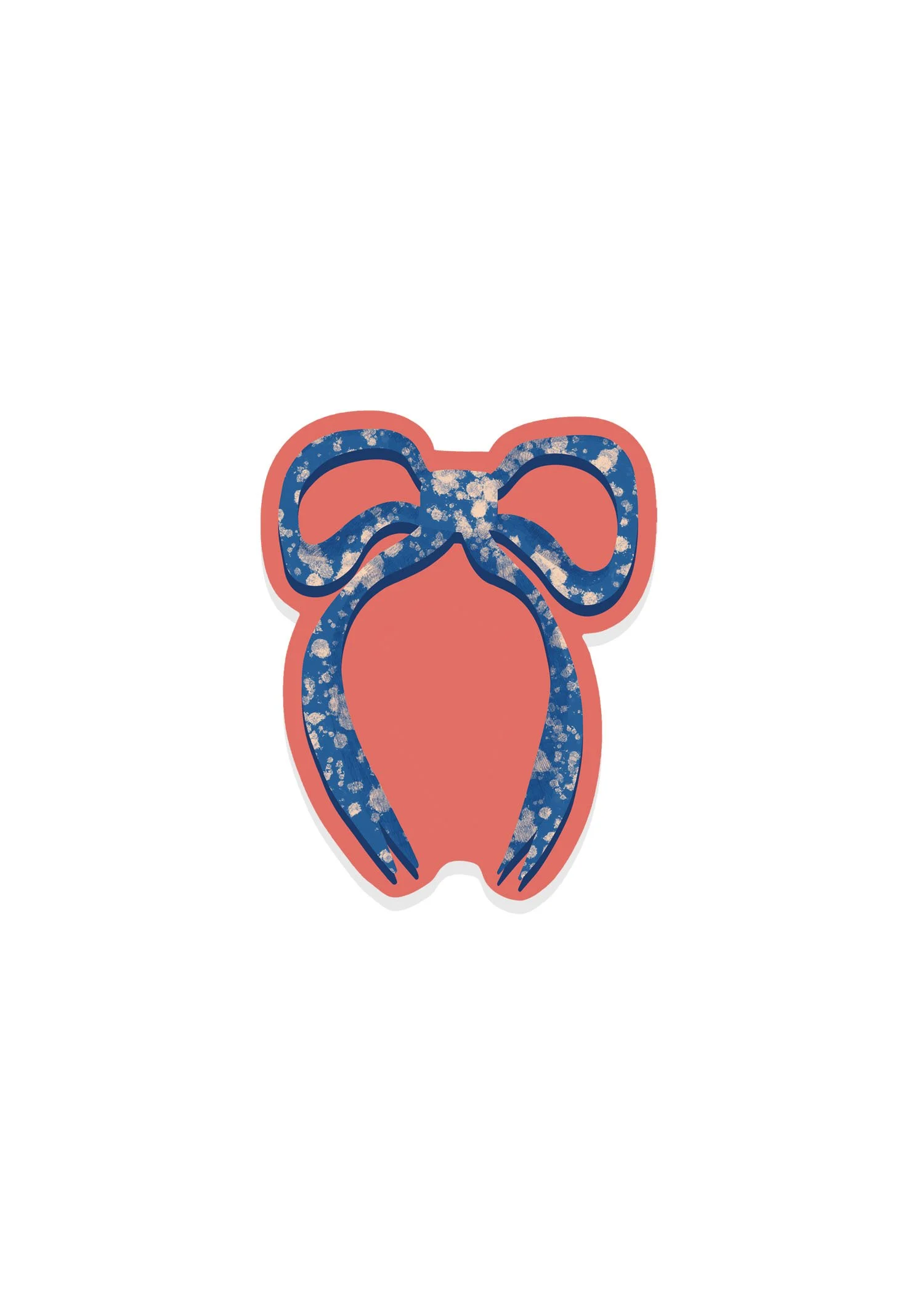 Speckled Bow Sticker