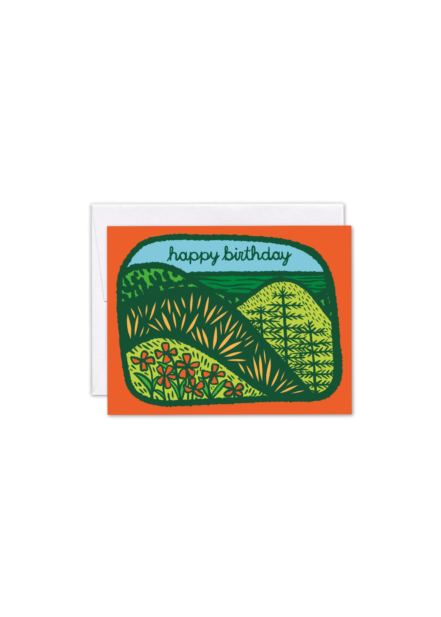 Happy Birthday Mountain Card