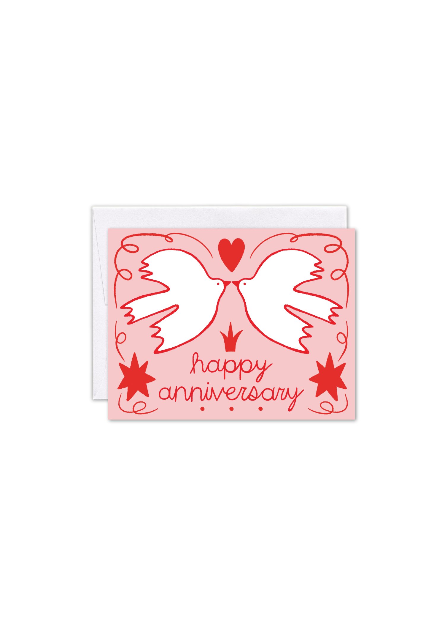 Happy Anniversary Doves Card