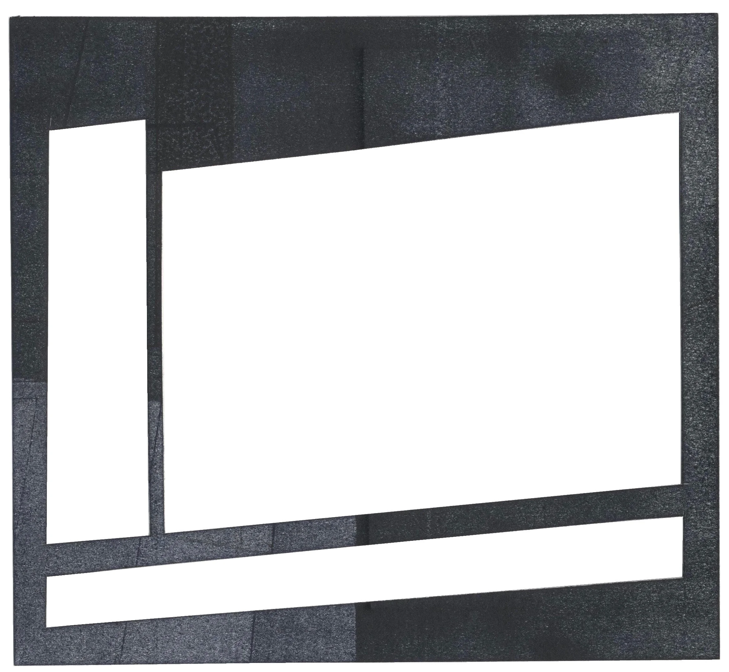   Windows 2 , Monoprint on paper, 19.2 x 17.5 cm, 2016.  £150 (Framed) 
