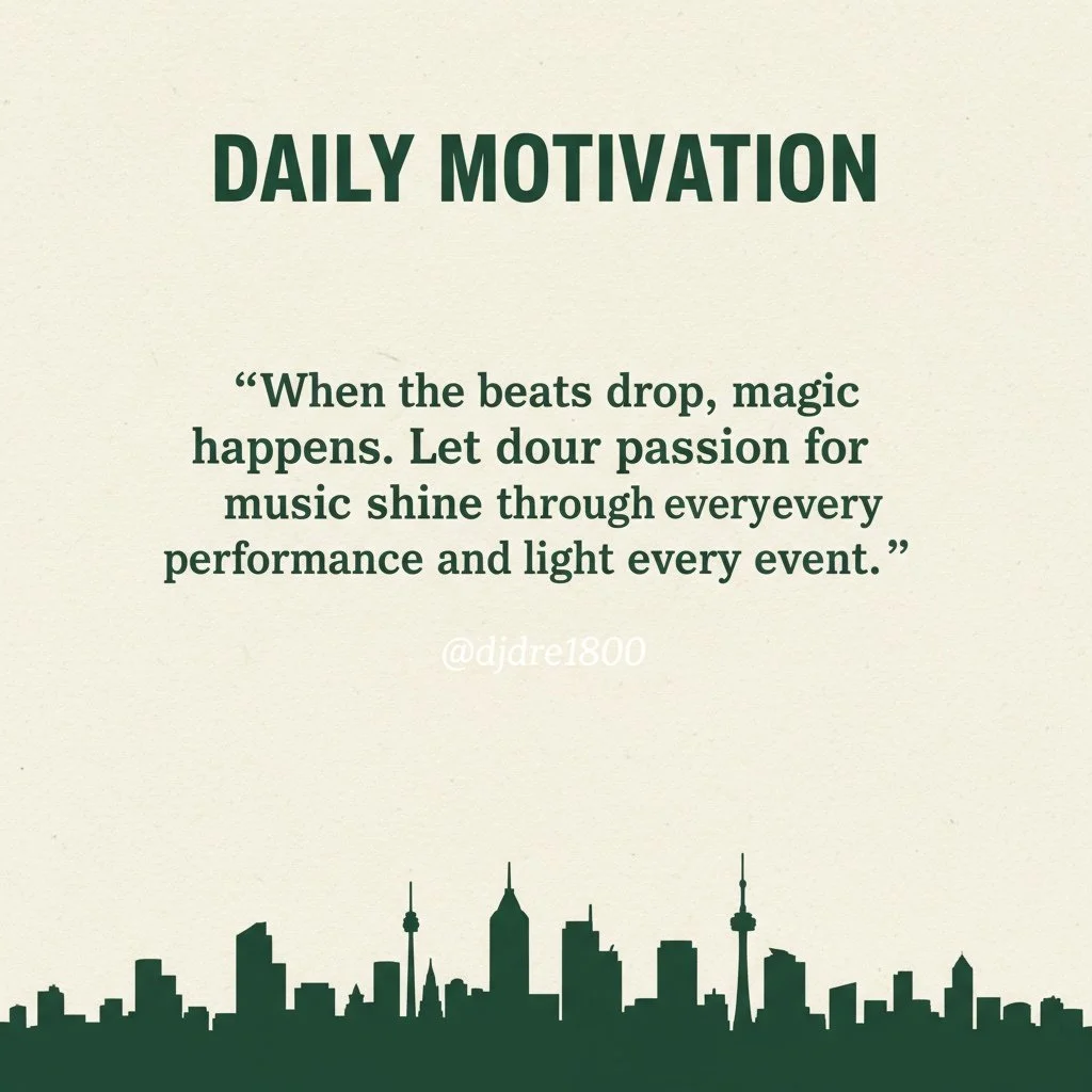 When the beats drop, magic happens. ✨ Let your passion for music shine through every performance and light up every event. That's what separates a good DJ from an unforgettable one.