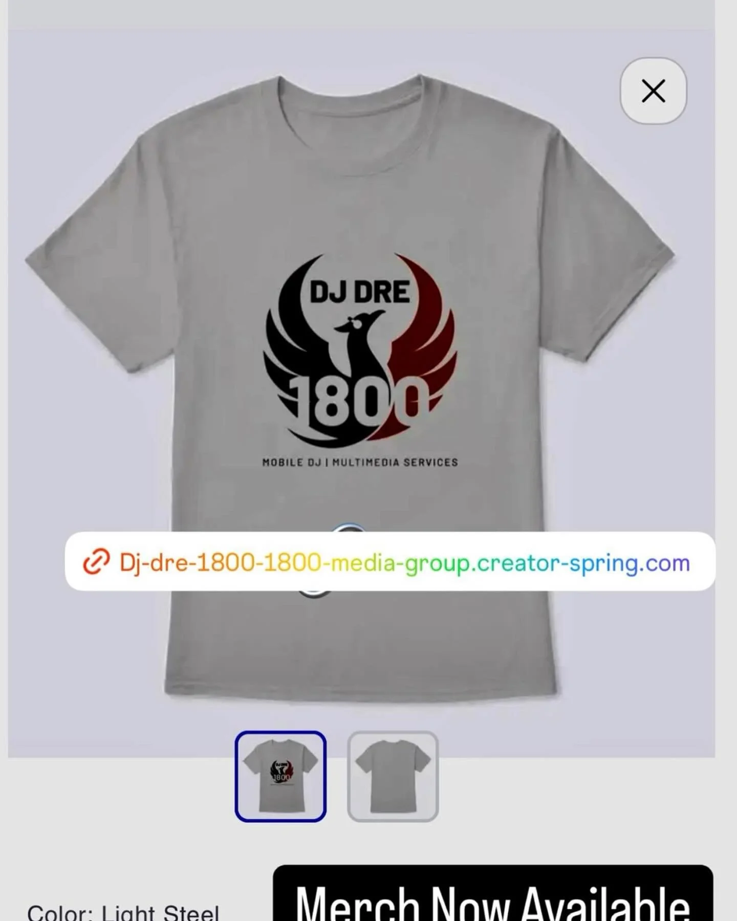 Click on Merch in my Bio to purchase new items! 🎧🔥