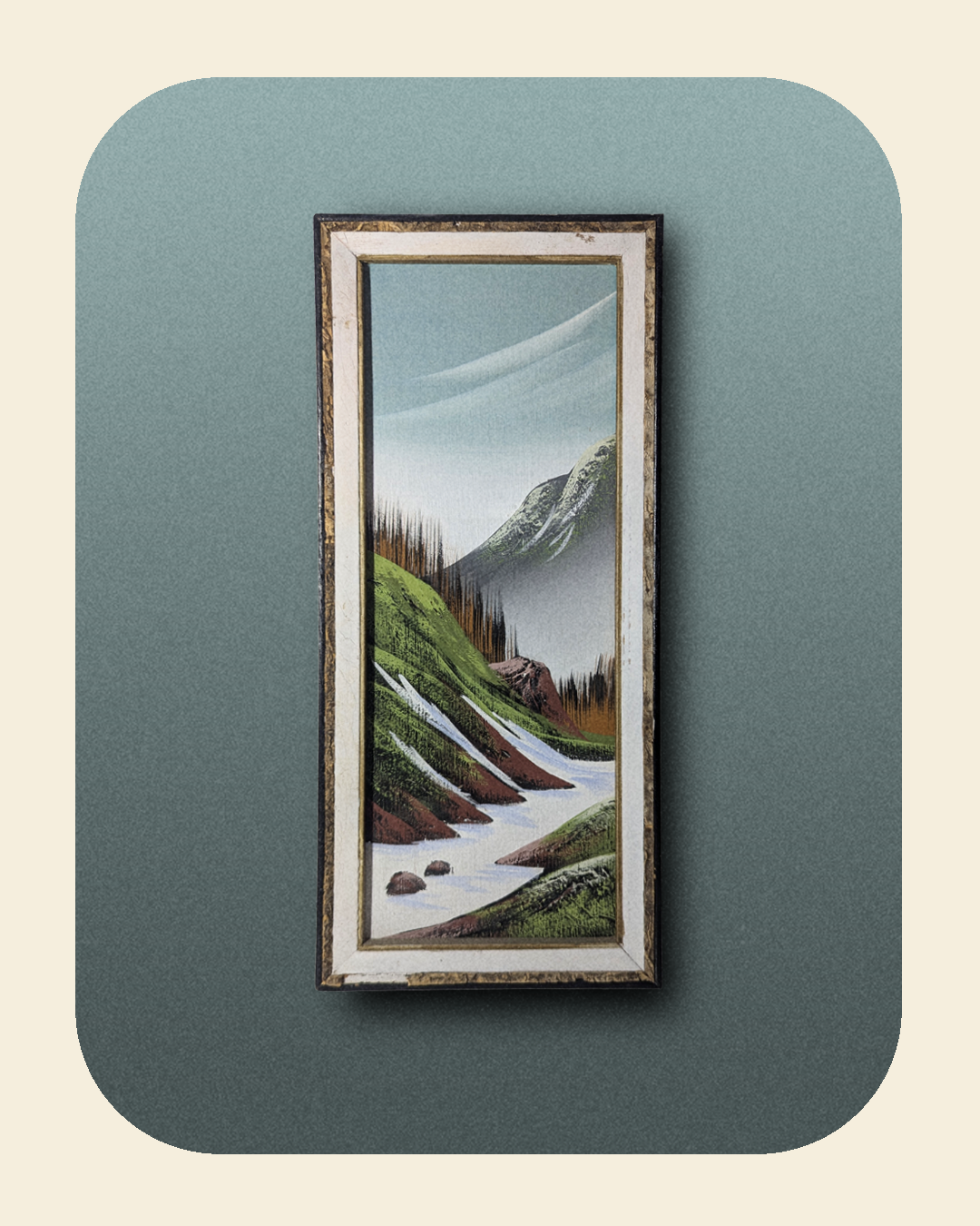 Japanese Scenic Mountain Painting