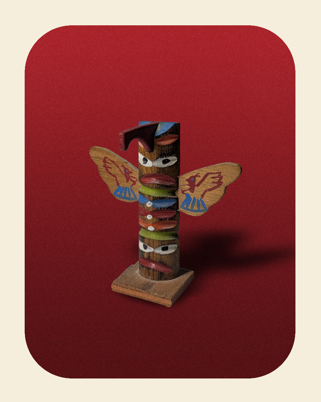 Small Wood Totem Pole