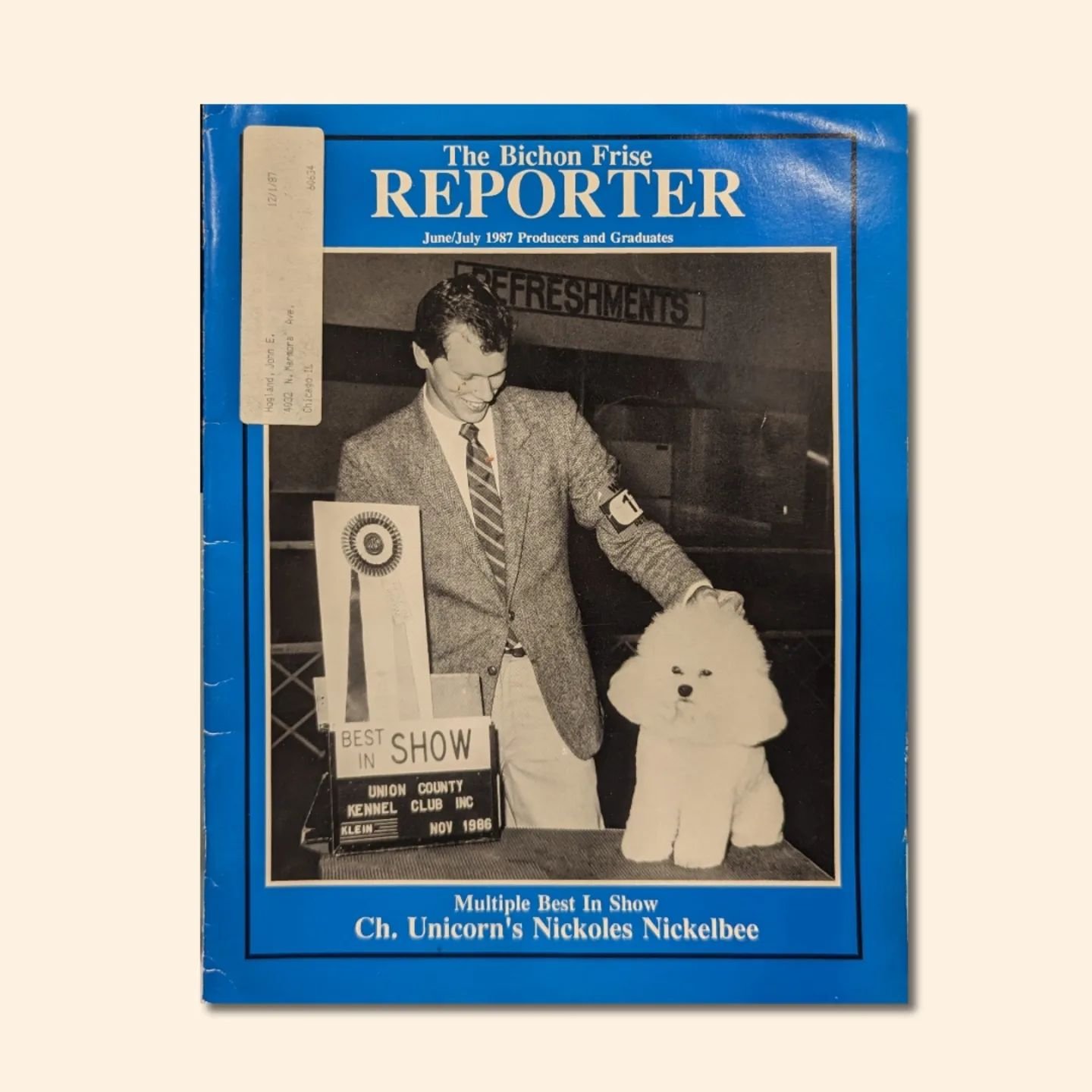 The Bichon Frise Reporter - Three classic 1980's issues of the beloved American Publication dedicated solely to the promotion and betterment of the Bichon Frise