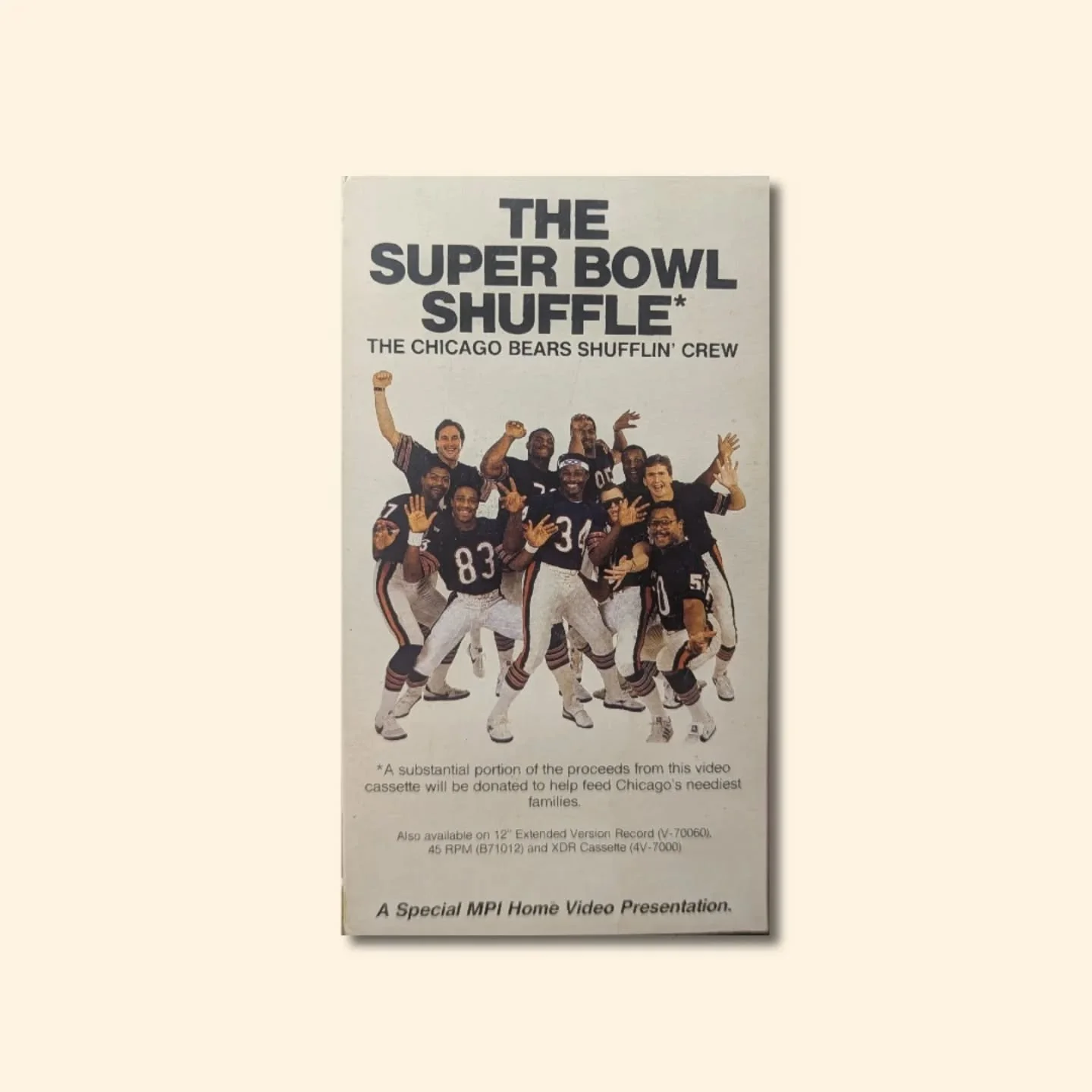 Superbowl Shuffle - Back in the shop just in time for the big game (that once again does not feature the Chicago Bears.) Here's to hoping, wishing, and praying that one day ...