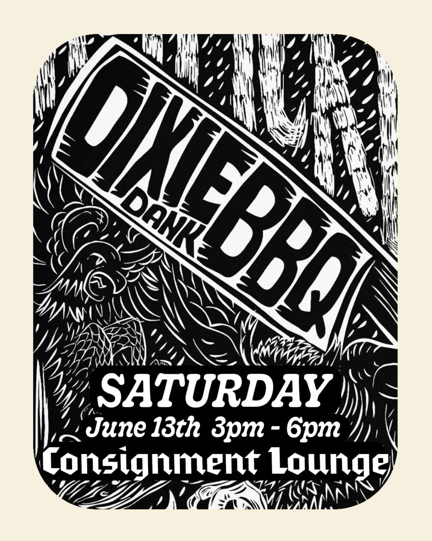 Saturday June 13th! - Come enjoy our beautiful new patio with @dixiedankbbq. They'll be cooking up delicious ribs starting at 3pm and we'll be slangin beverages  from the outside bar. Stop and Enjoy !!

@consignmentlounge
3520 w diversey Ave.