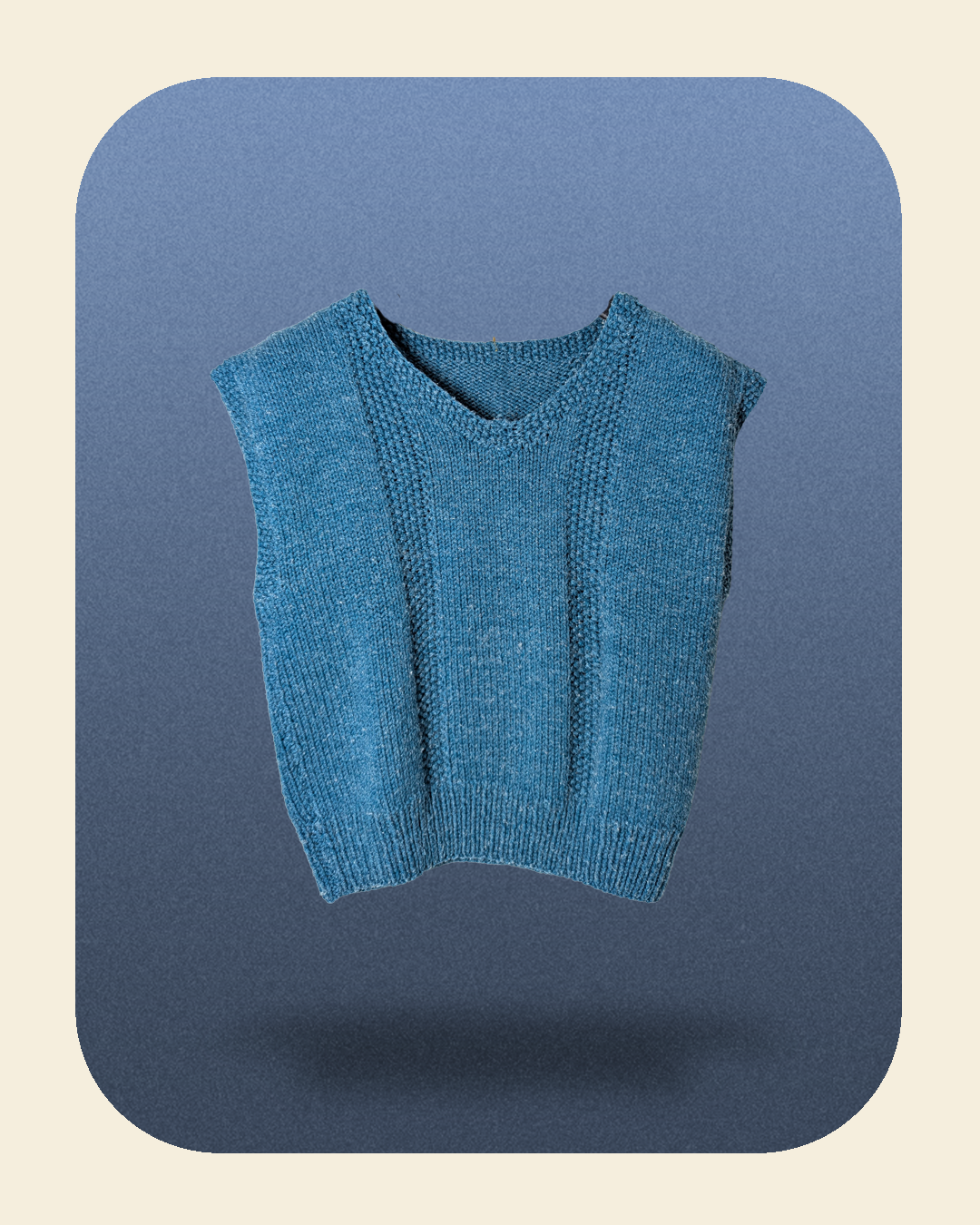 Teal Knitted Sweater Vest