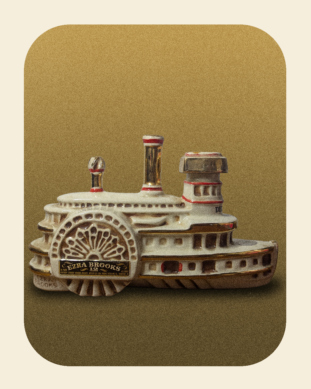 Ezra Brooks River Boat Decanter