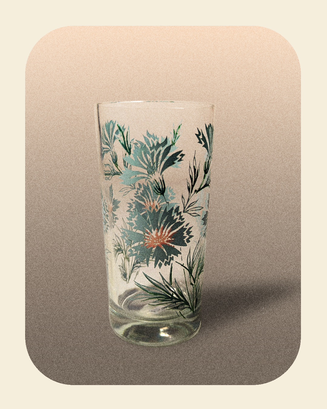 Blue Flower Glassware