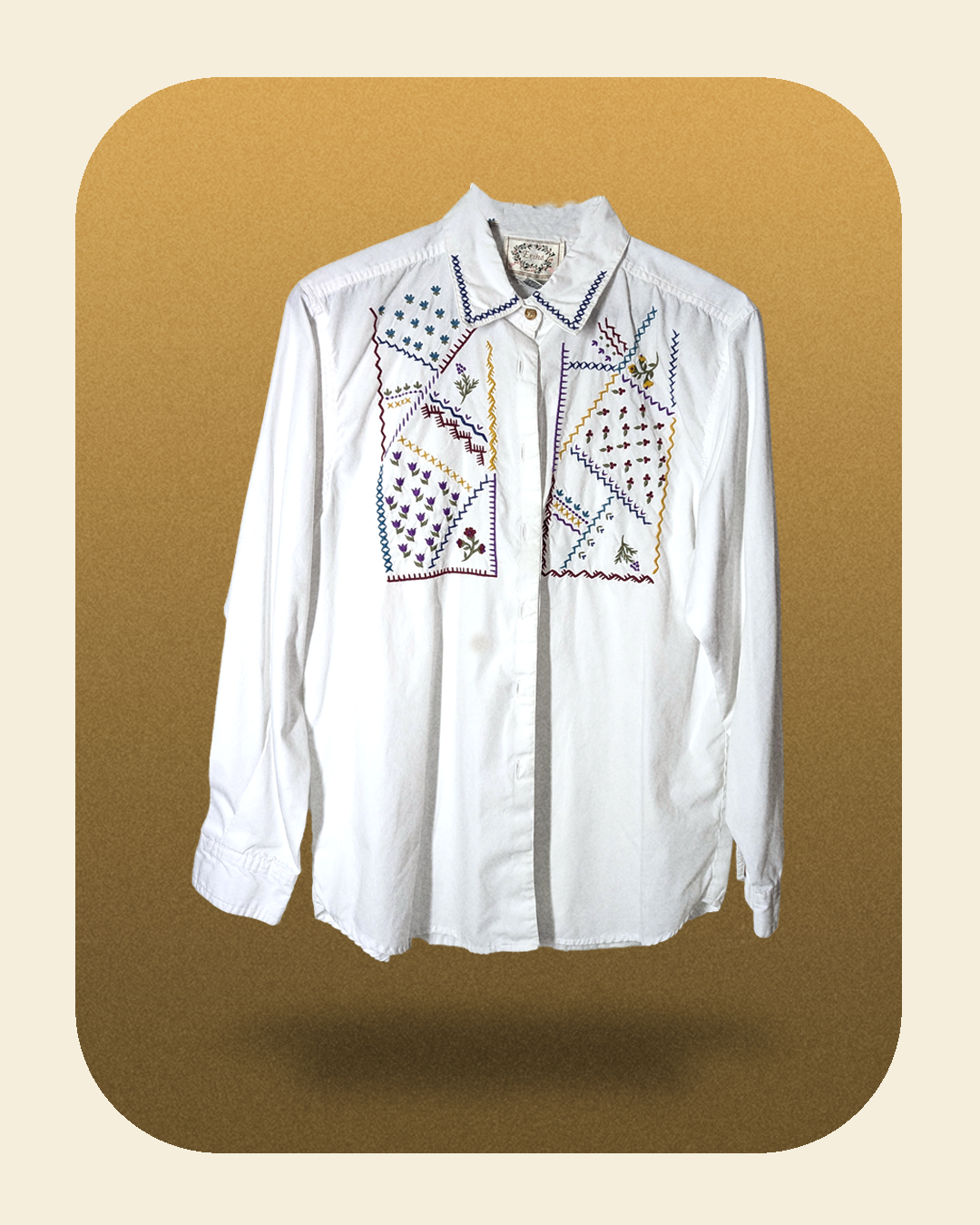 Erika Stitched Button-up Shirt