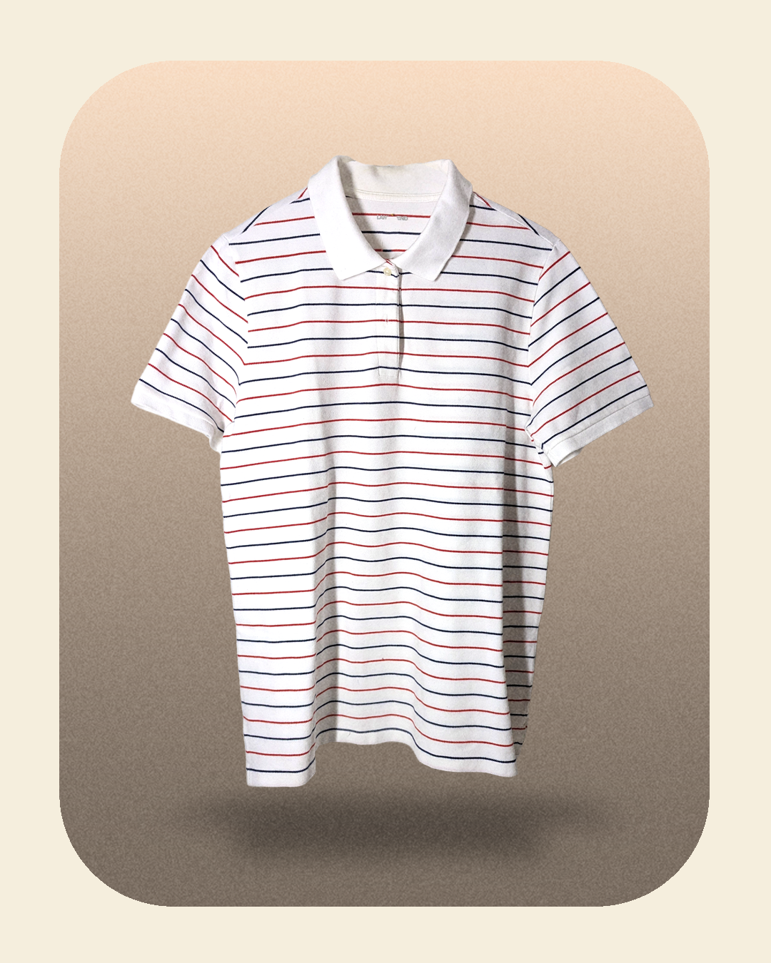 Lands End Striped Polo Shirt