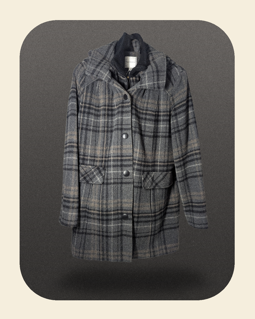 Croft & Barrow Plaid Winter Coat
