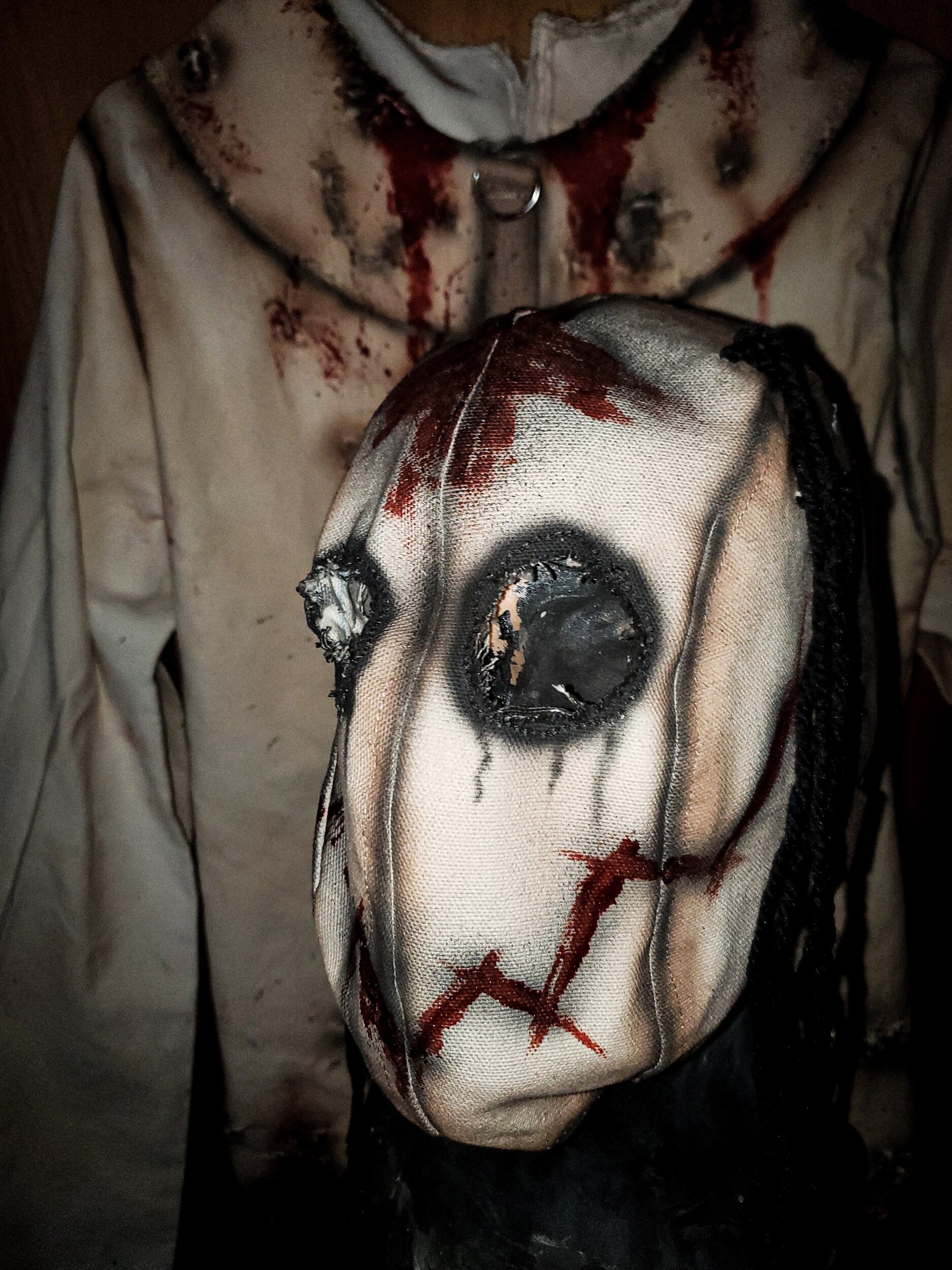 Custom canvas restraint mask