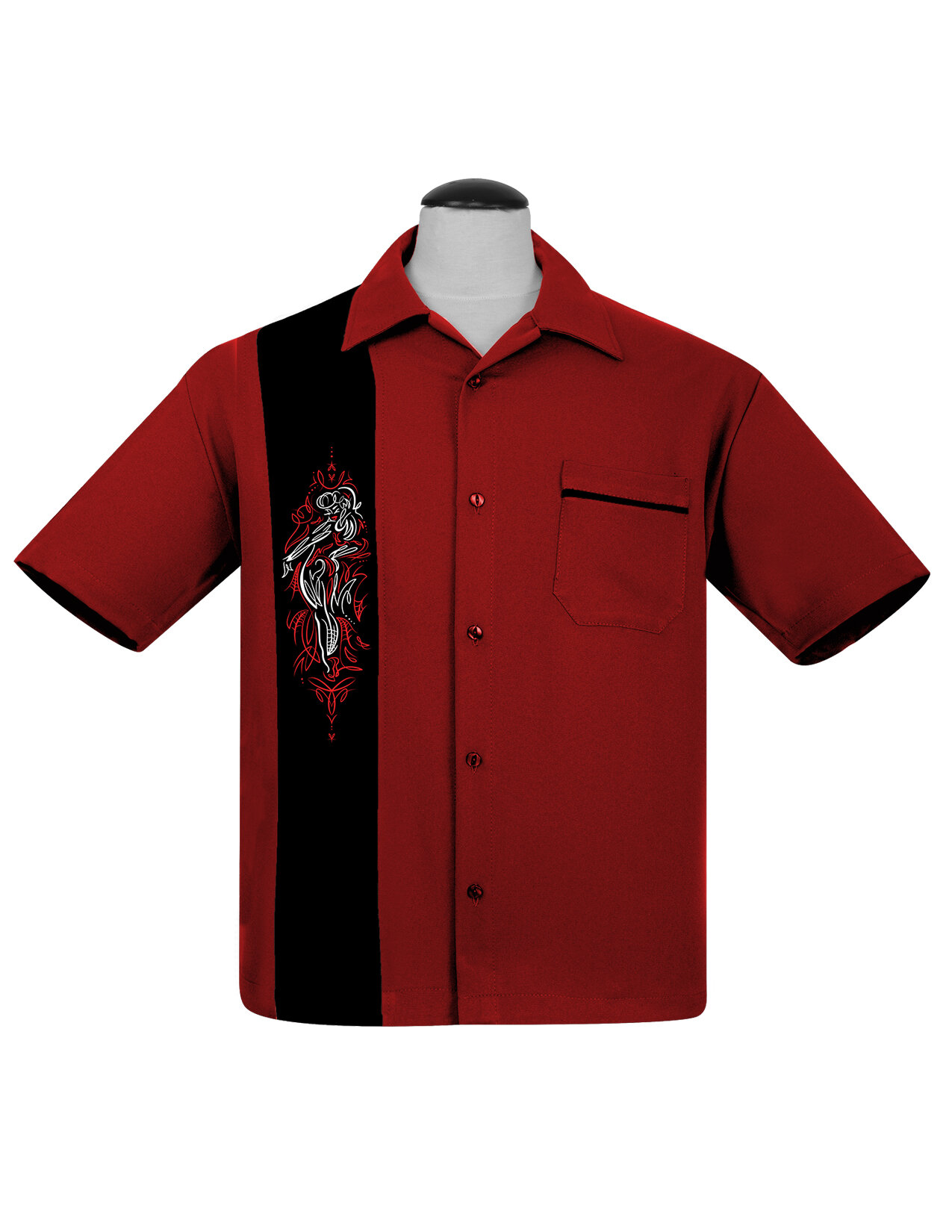 Pin Splash C Stock Print on Anchor Man Bowling Shirt Pin Splash C Stock Print on Anchor Man Bowling Shirt