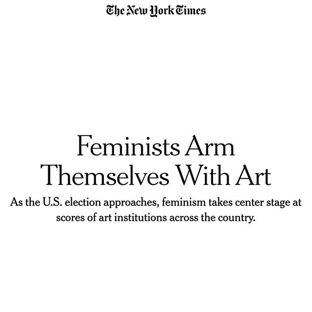 Thank you @nytimes and @hilariesheets for highlighting the impact of over 90 arts institutions making a commitment to feminisms in 2020! 💪🌟Read all about how the movement began, the participating museums, and our goals for this year via the link in