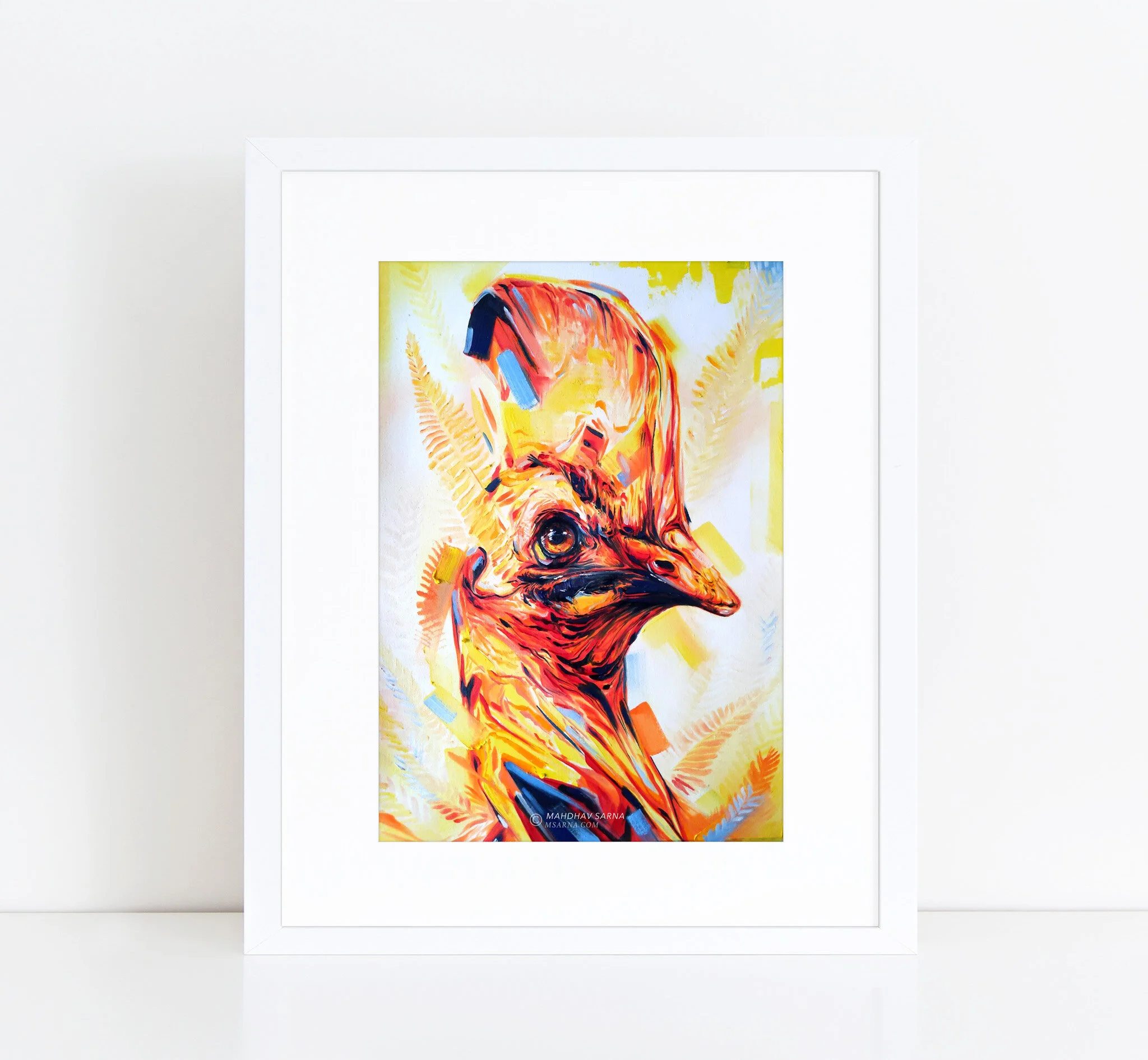 southern cassowary oil painting gotq wildlife art mahdhav sarna 02.jpg