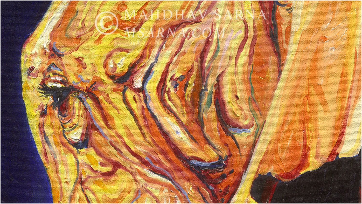 african elephant oil painting nomd wildlife art mahdhav sarna 02.jpg