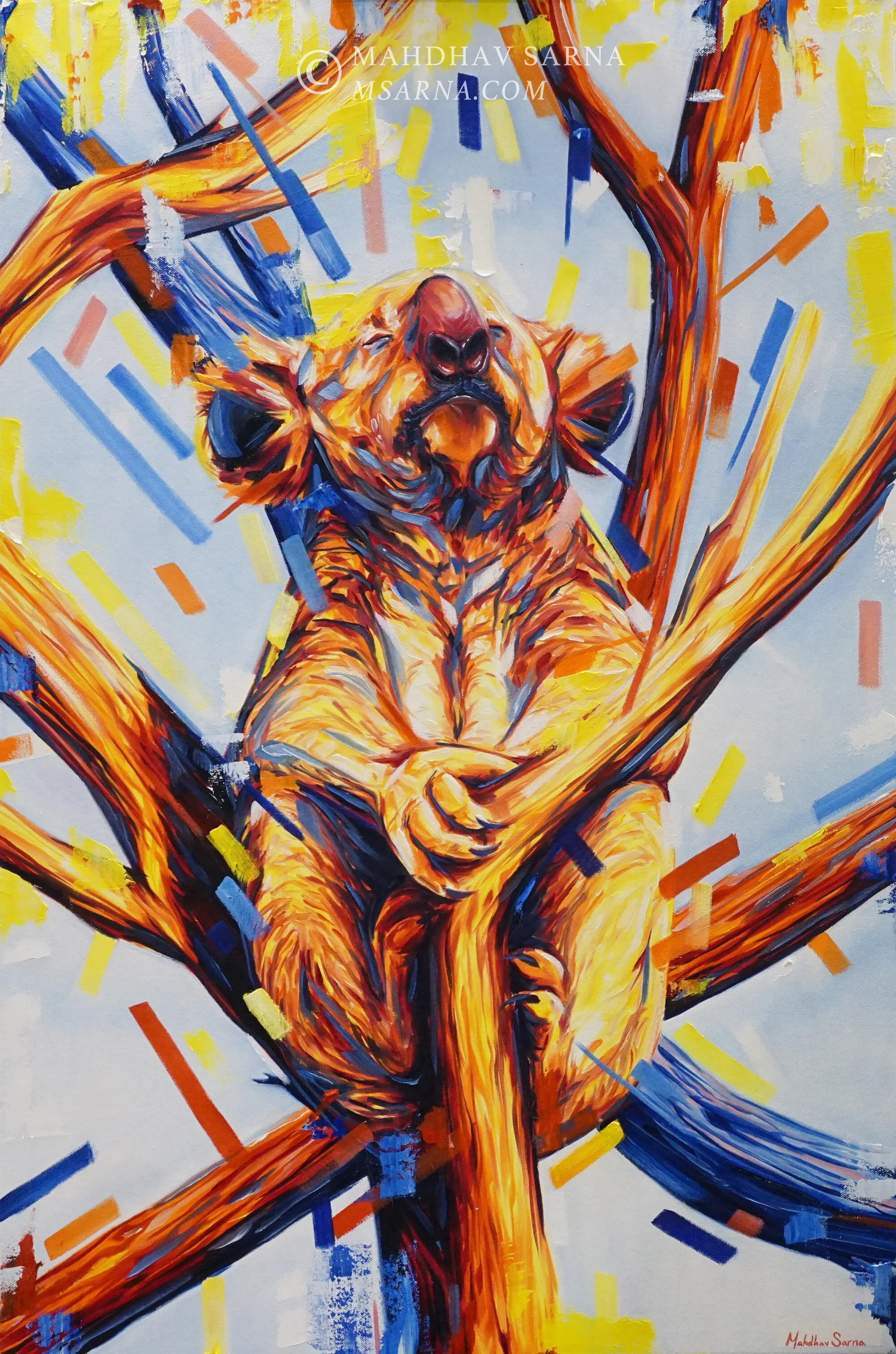 koala oil painting ayey wildlife art mahdhav sarna 01.jpg
