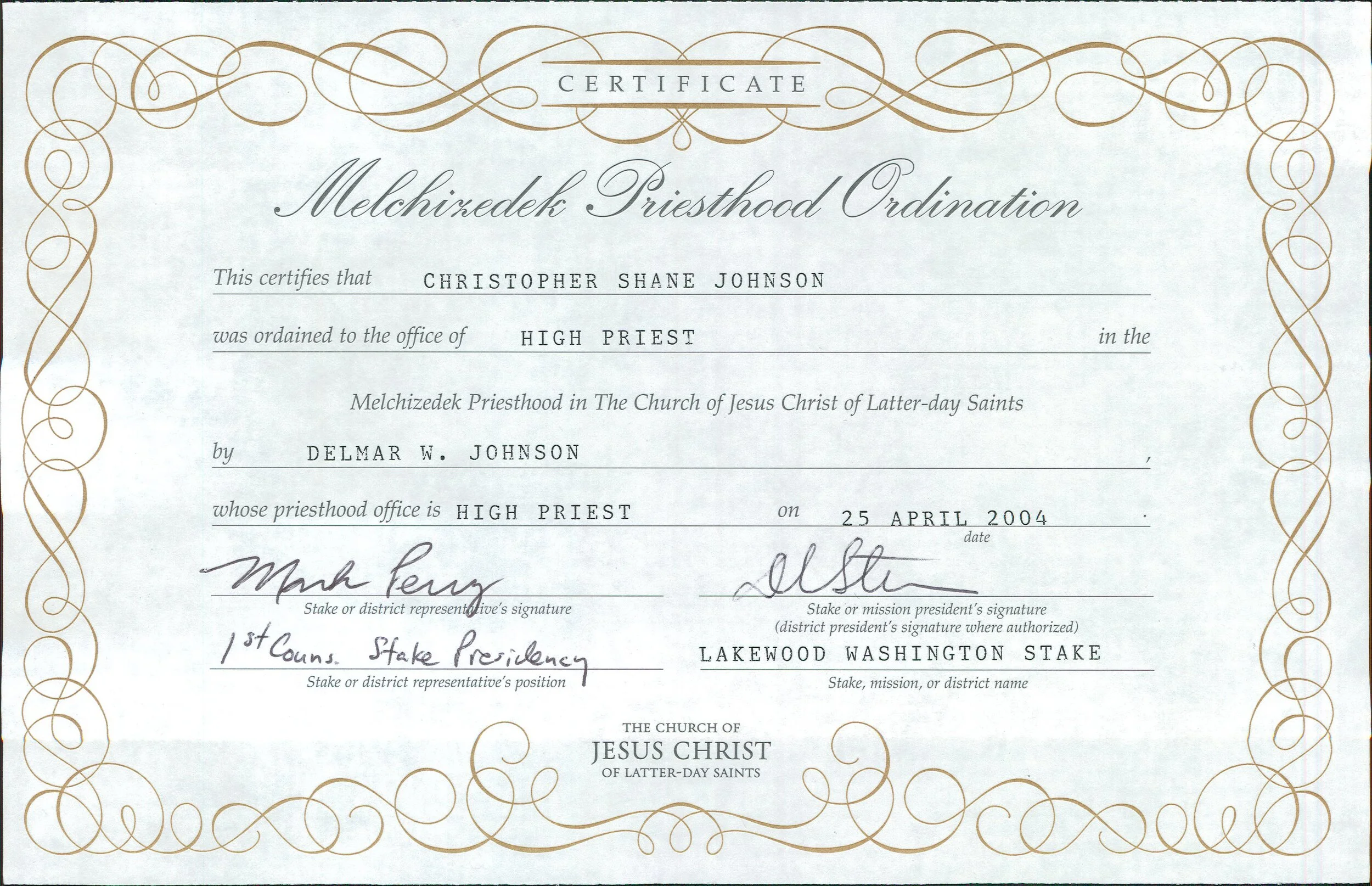 2004-04-25 High Priest Ordination Certificate.jpg