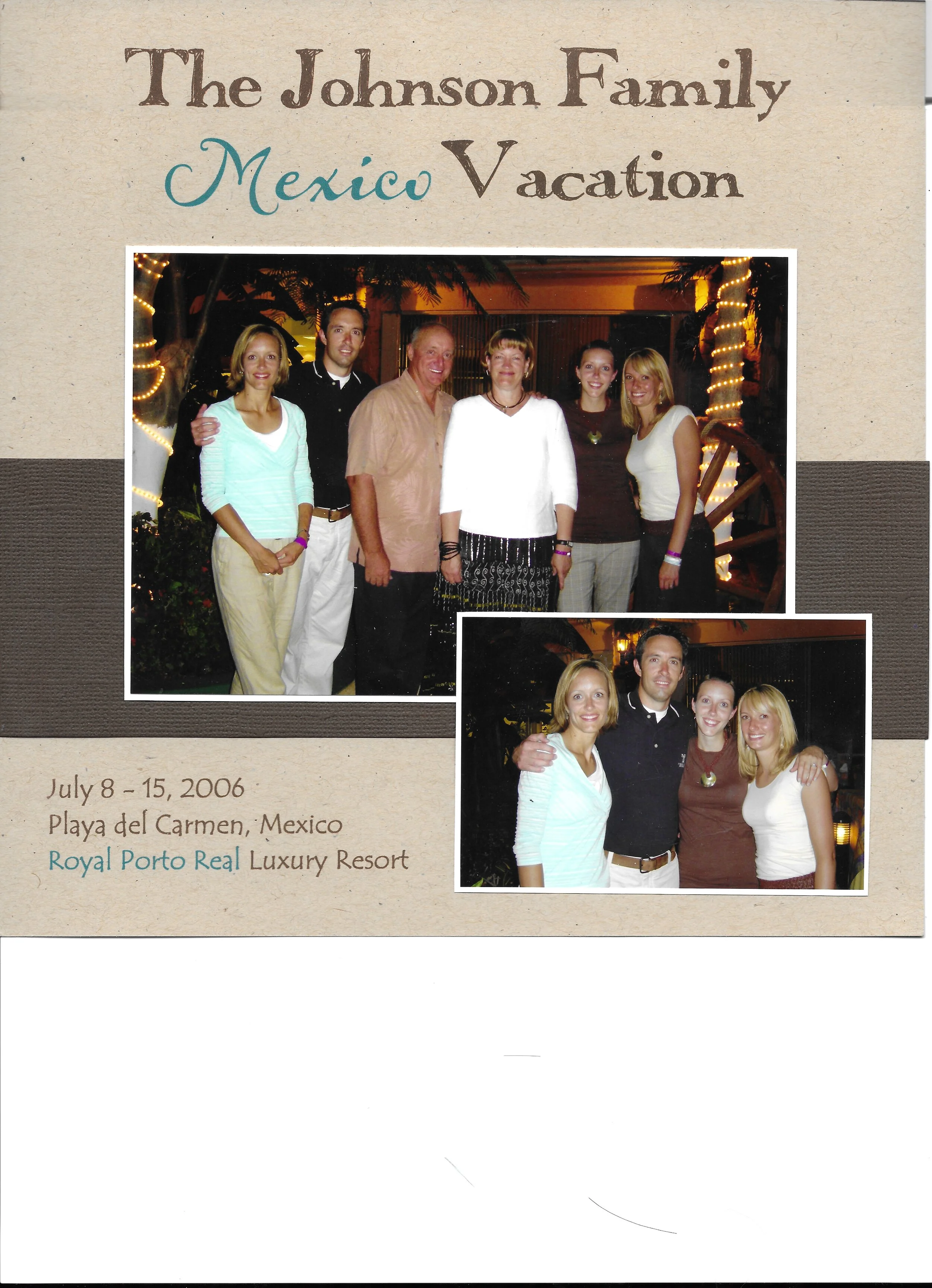 2006-07-08 Playa del Carmen, Mexico with the Johnsons