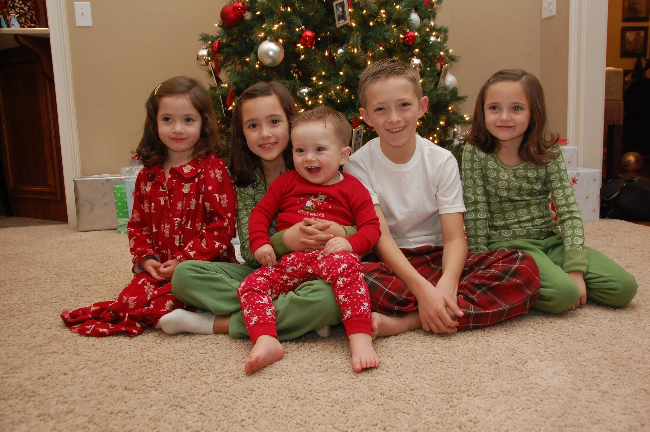 kids by the tree.JPG