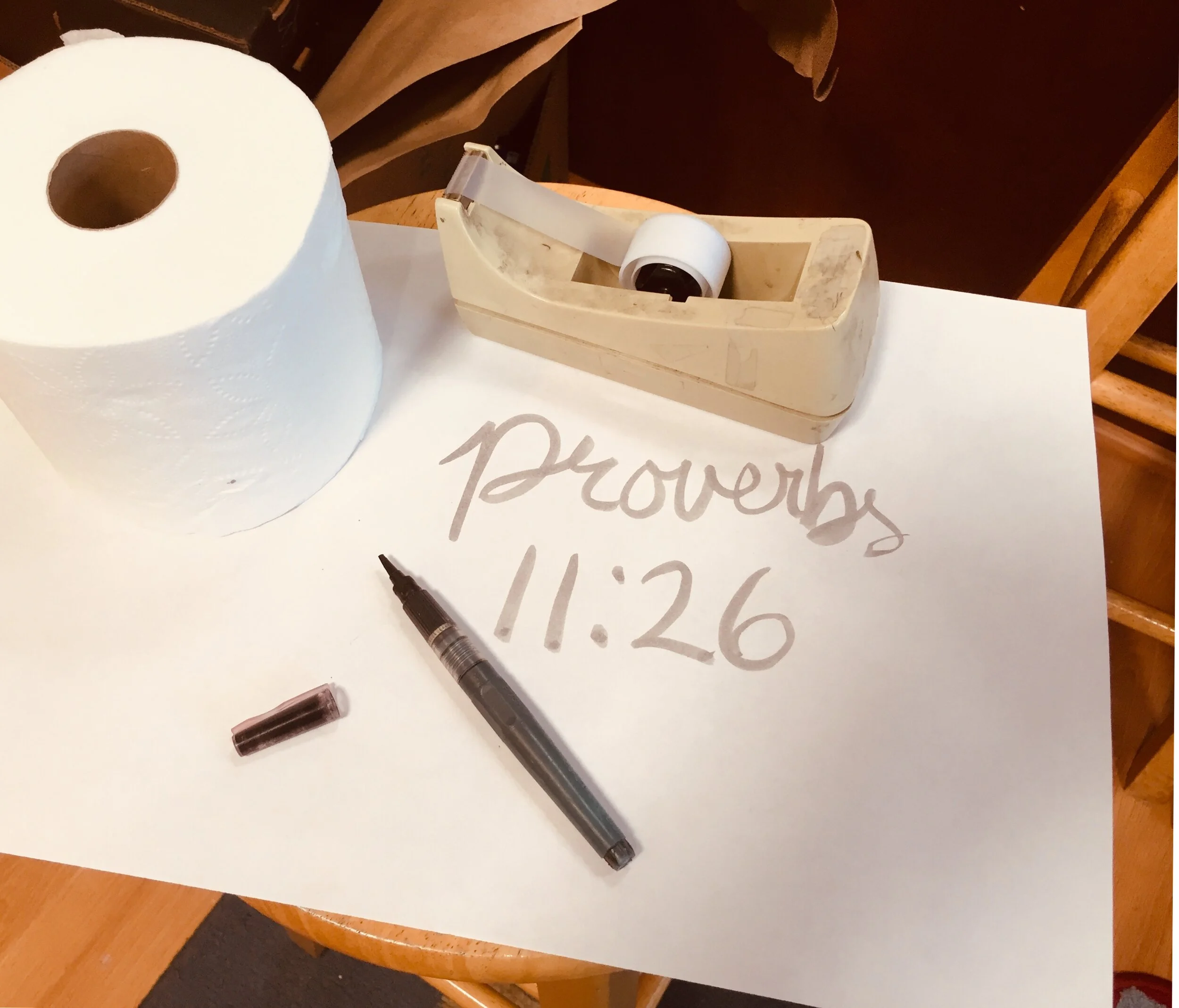 Proverbs and the Toilet Paper Challenge