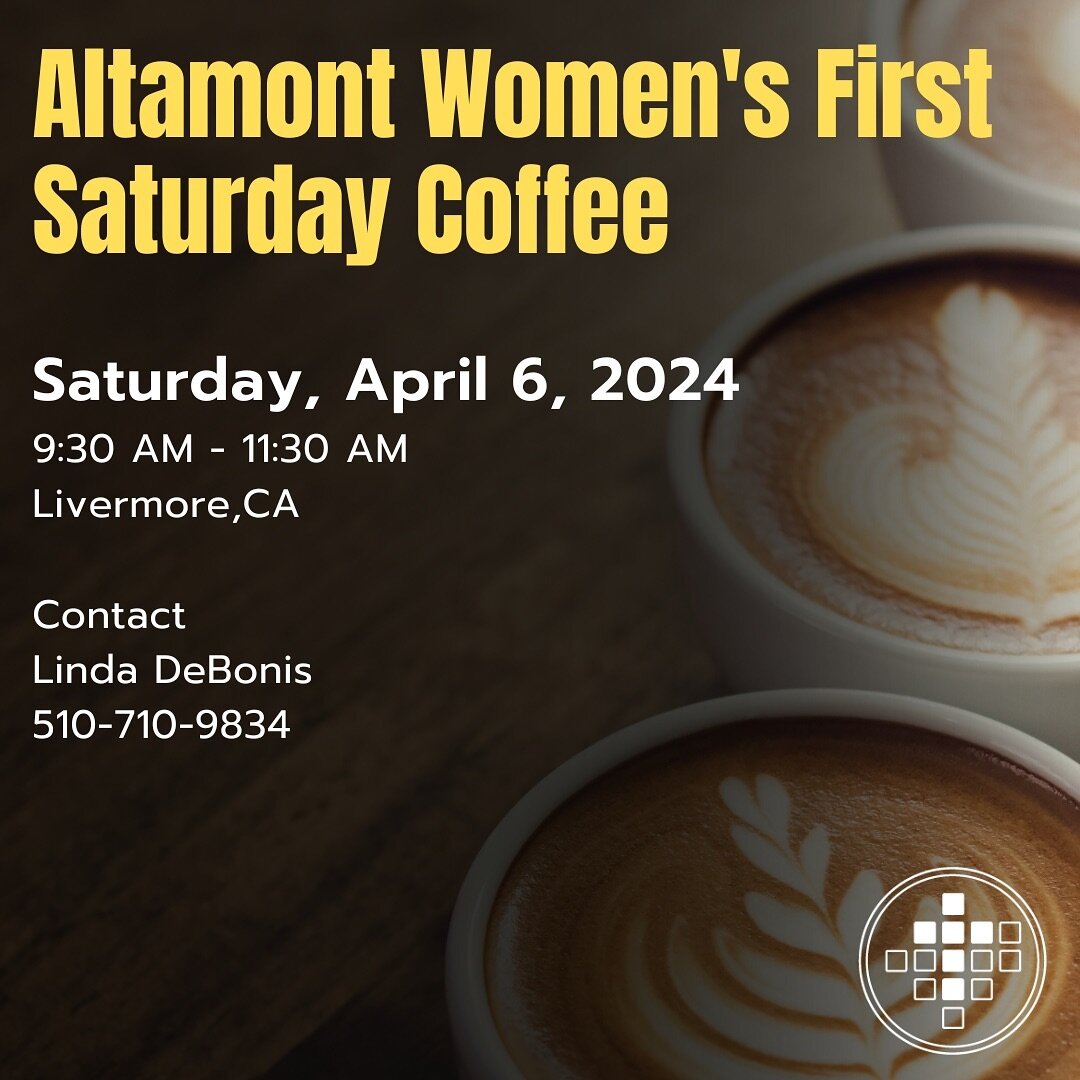 This Saturday is the next Women&rsquo;s Saturday Coffee! Hope you can join us!