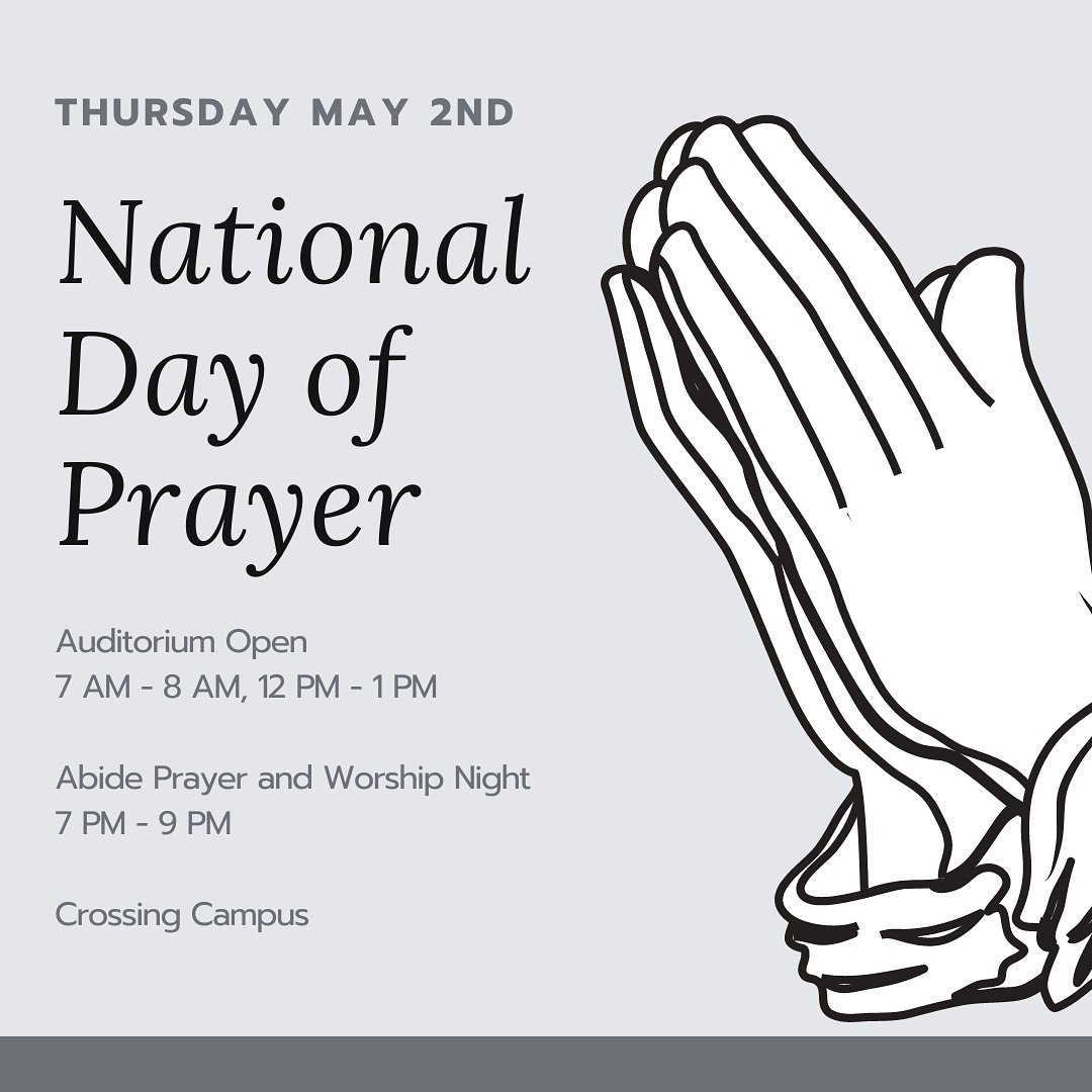 Join us tomorrow for the National Day of Prayer!