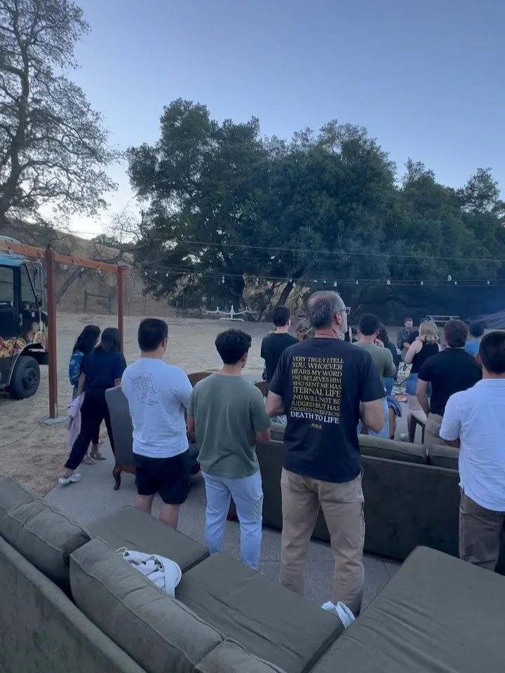 We ended our July summer break with a sweet backyard worship night 🎶