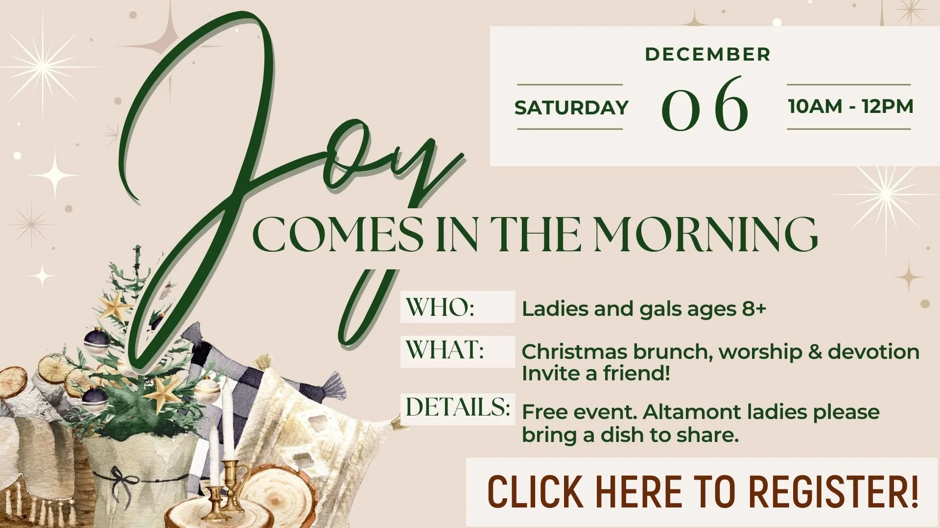 Women's Christmas Event Registration